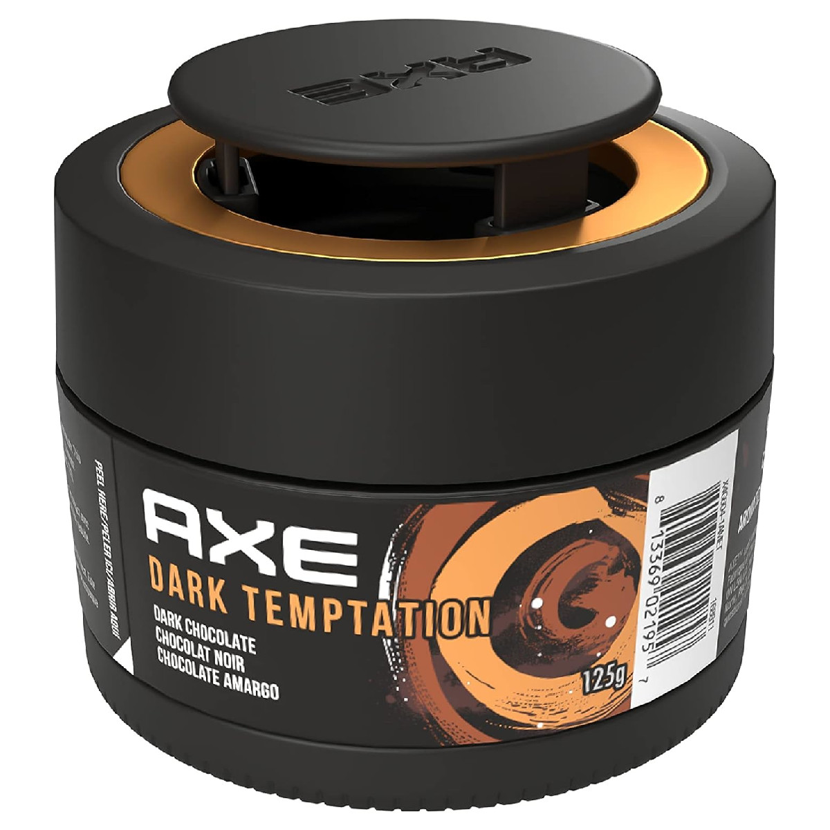 Aromatizante Auto AXE GEL Dark Temptation Chocolate Obscuro.
