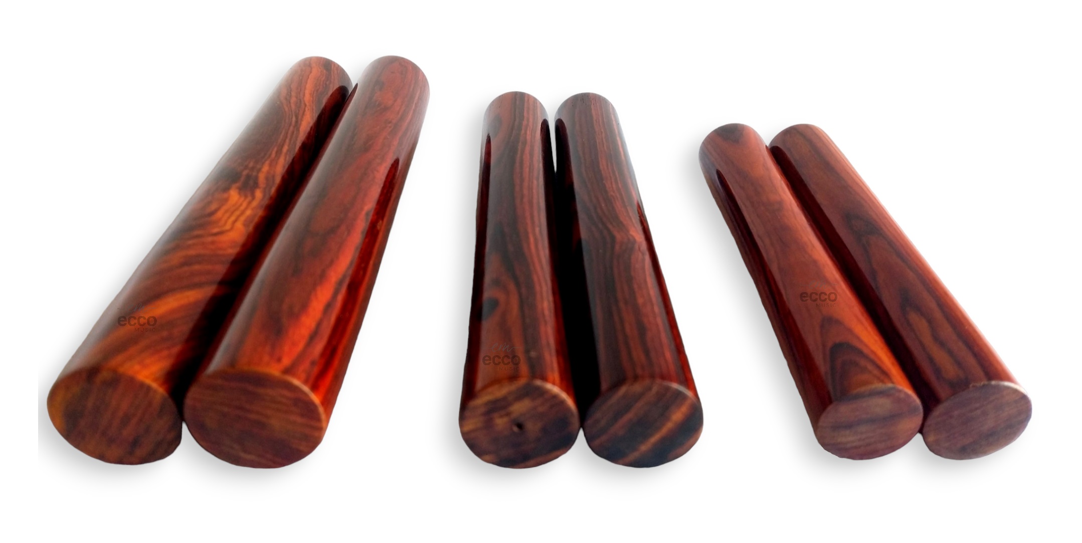 Pack Claves Musicales Granadillo 15cm-17cm-20cm 