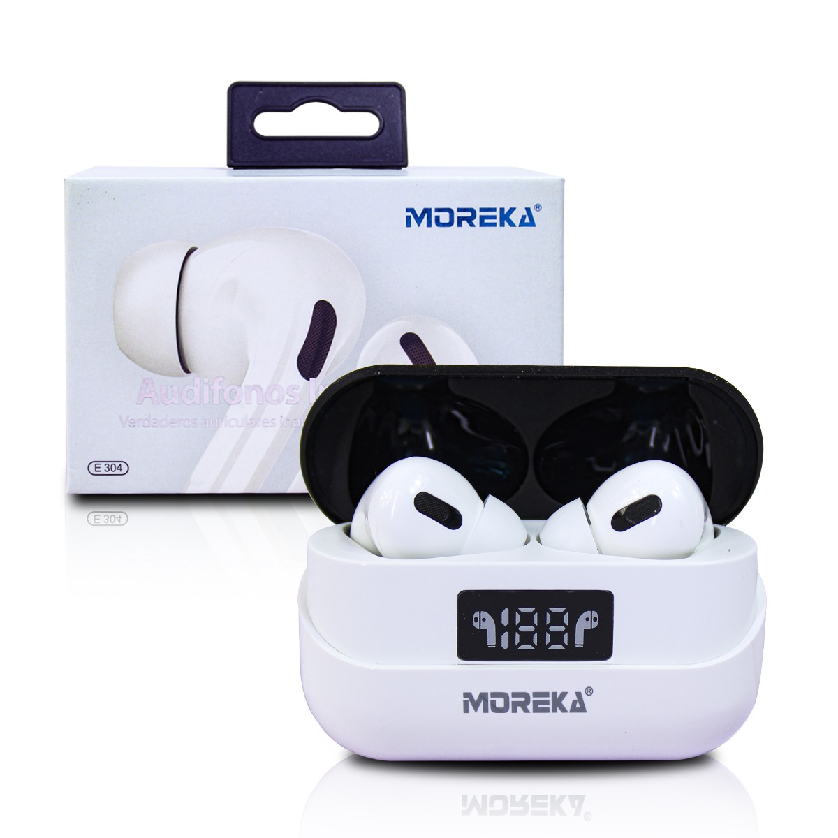Auriculares Gamer Moreka In-ear E-304 Con Pantalla Digital