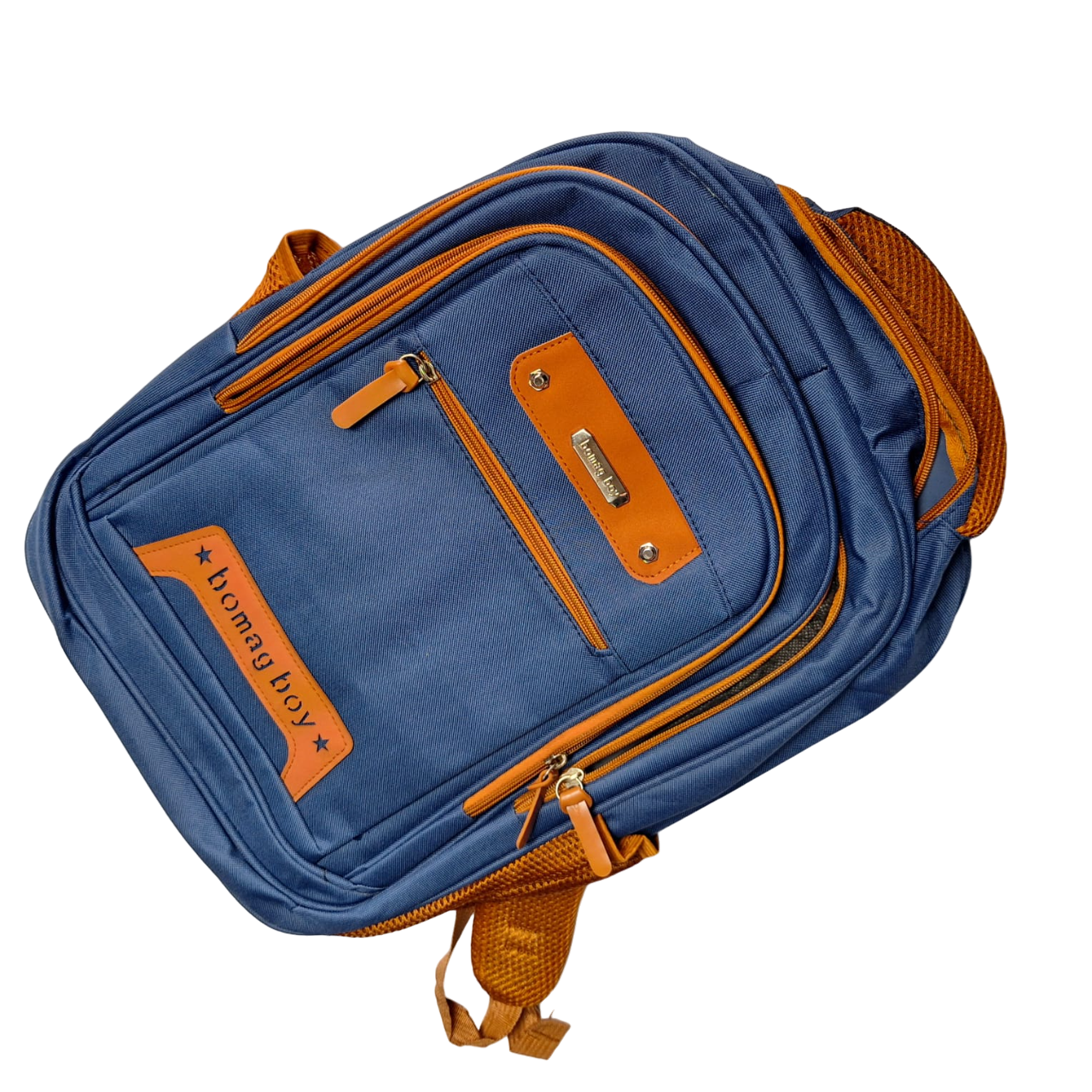 Mochila Escolar Bolsa De Viaje De Gran Capacidad Para Caballero Color Azul