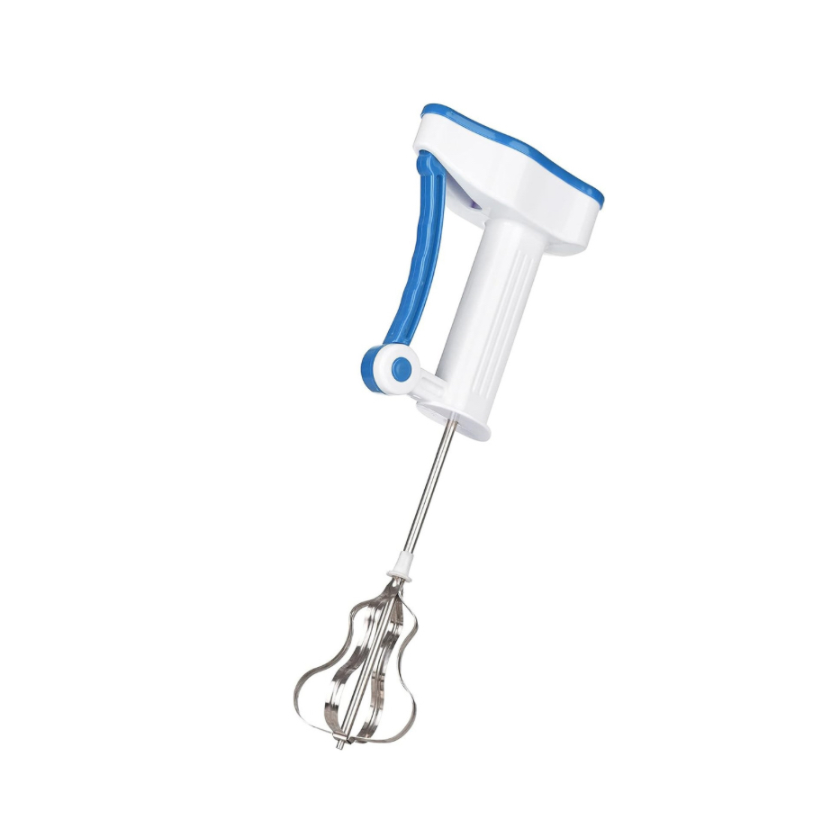 Batidor Mezclador Manual Utensilio Cocina Repostería azul.
