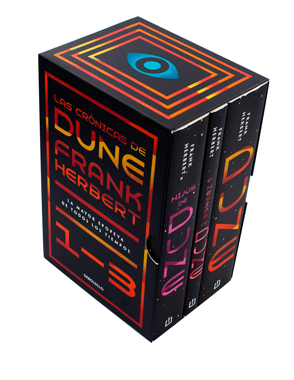 Set 3 libros: Las crónicas de Dune + Dune: El mesías de Dune + Hijos de Dune de Frank Herbert   