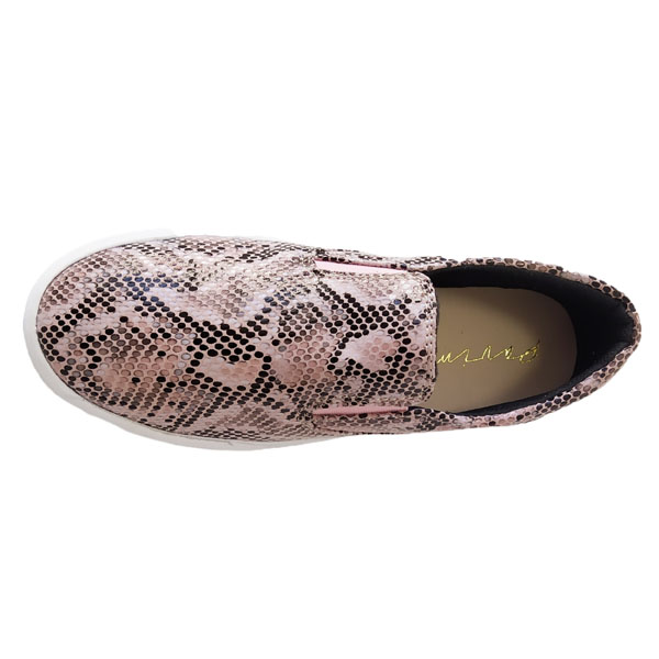 TENIS SLIP ON CON PLATAFORMA PARA MUJER ANIMAL PRINT MARCA PAVIMX MOD.505
