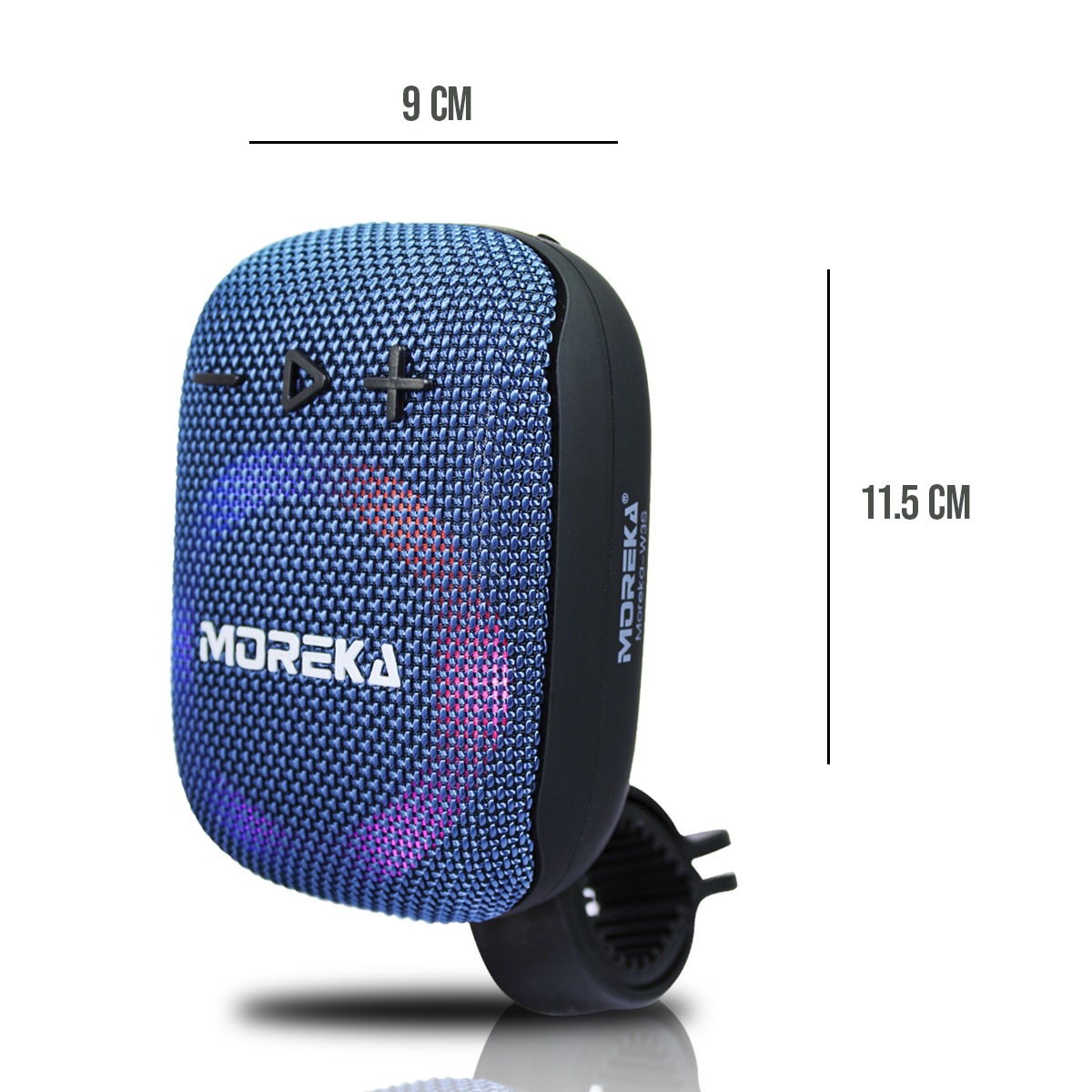 Bocina Azul Moreka Bluetooth Altavoz De Bicicleta Aprueba De agua