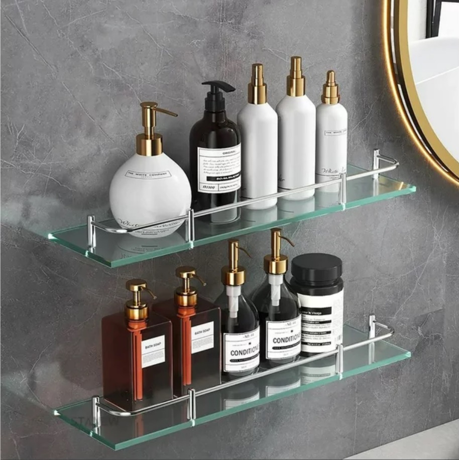 Repisa Organizador de Cristal templado 3pzs.