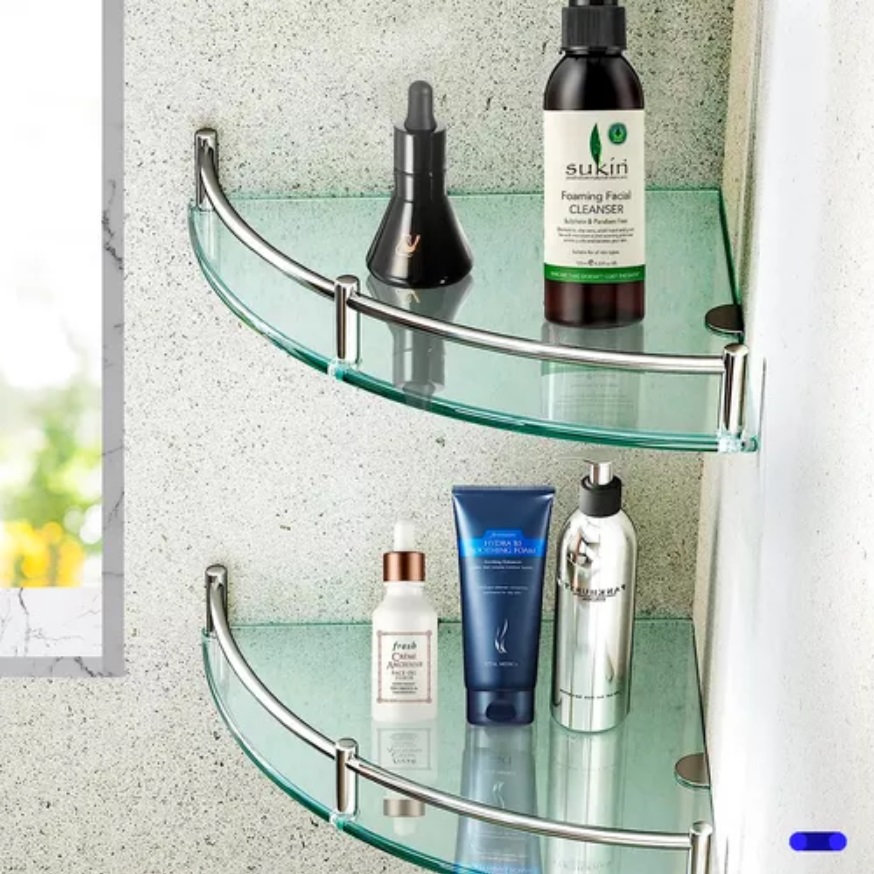 Repisa Organizador de Cristal templado 3pzs.