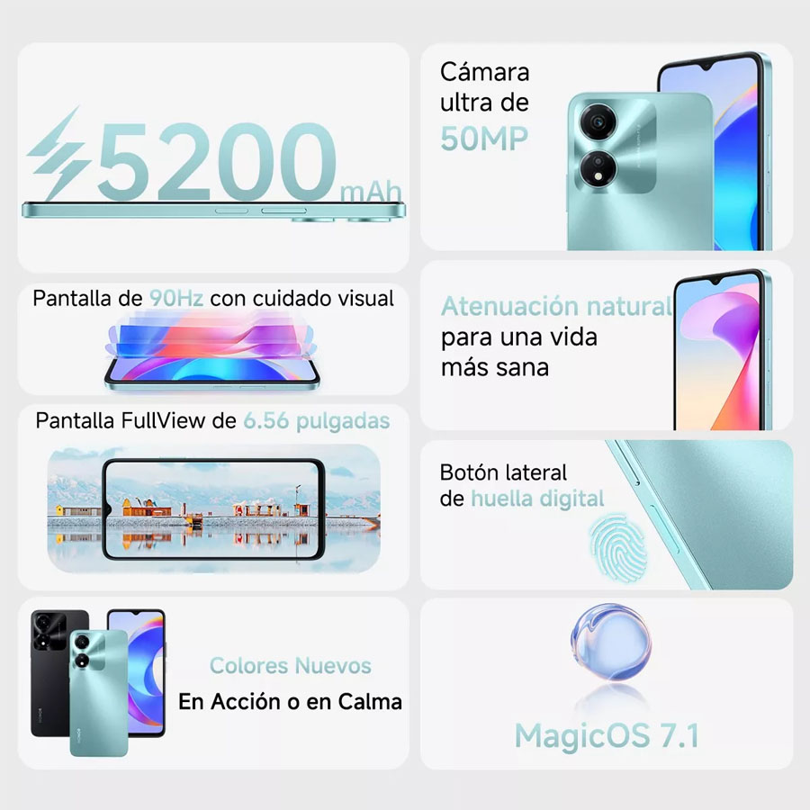 Celular Honor X5 Plus 4GB + 64GB Color Negro