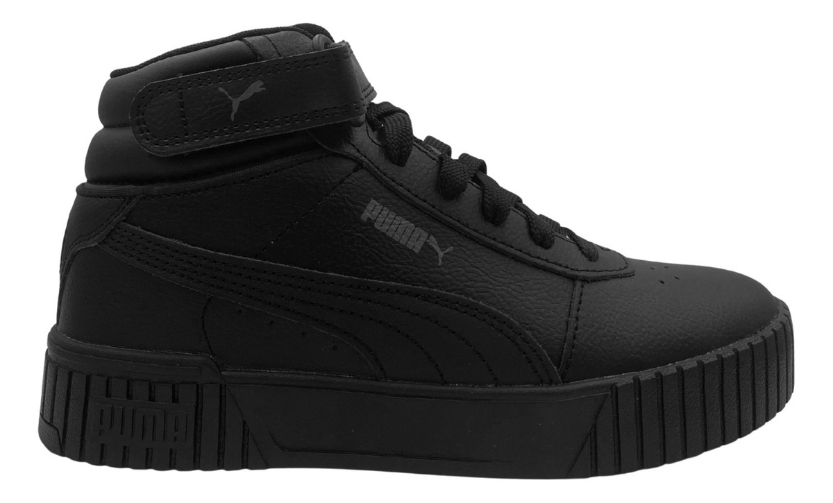 Tenis Puma Carina 2.0 Mid Bota Botín Color Negro Para Dama.