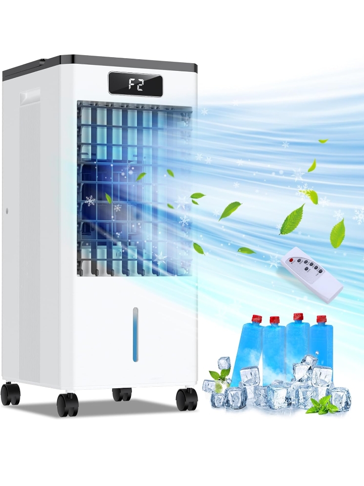 Enfriador humidificador evaporativo de aire portátil 4 modos 3 velocidades 