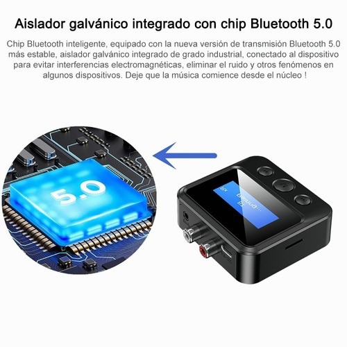 "Bluetooth 5.0 Receptor/transmisor Adaptador Inalámbrico Lcd "