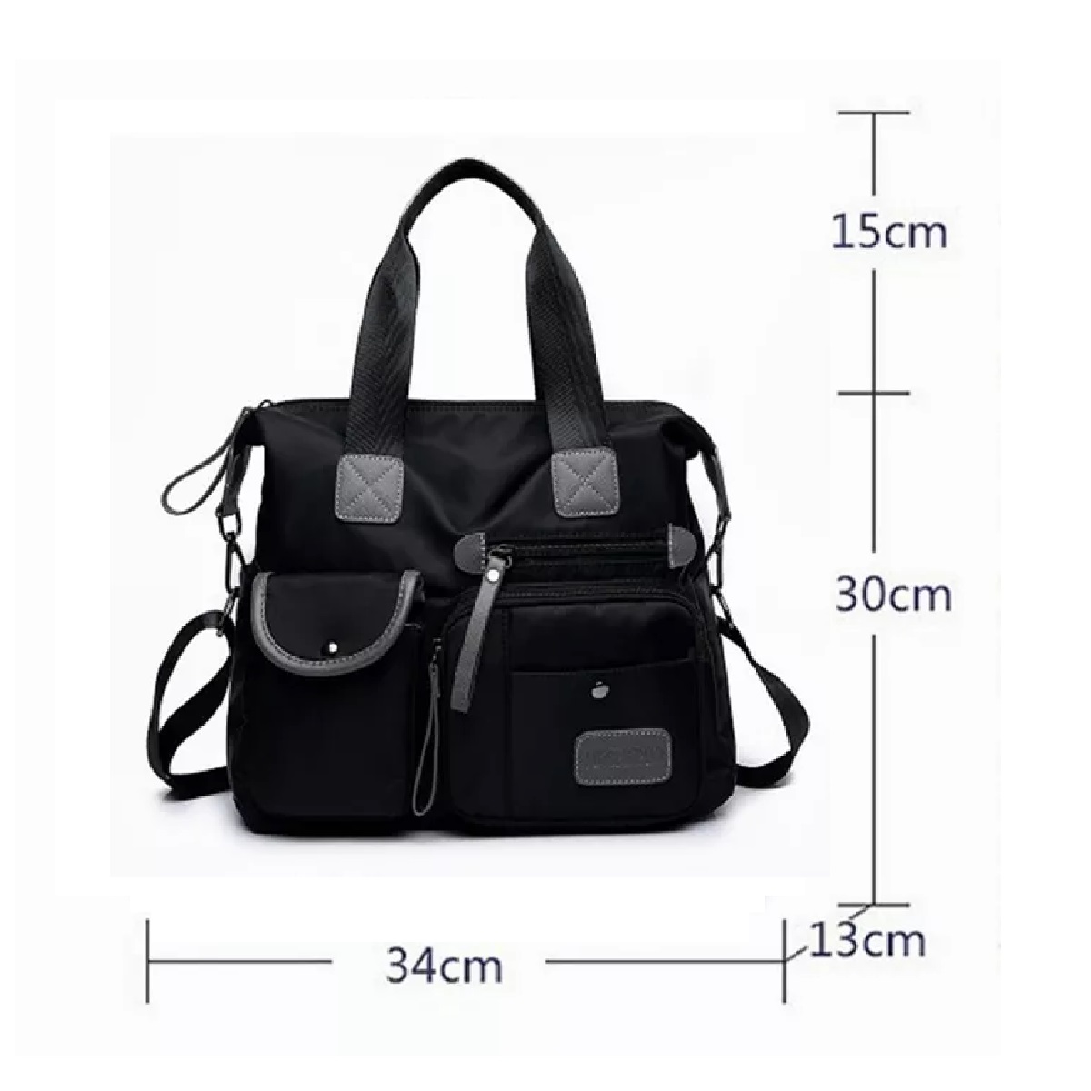Bolso Bandolera Impermeable Con Bolsillos Para Mujer
