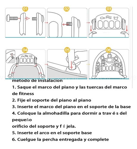 "Juguetes Para Bebes Gimnasio Para Bebe Juguetes Para Gatear Rosa "