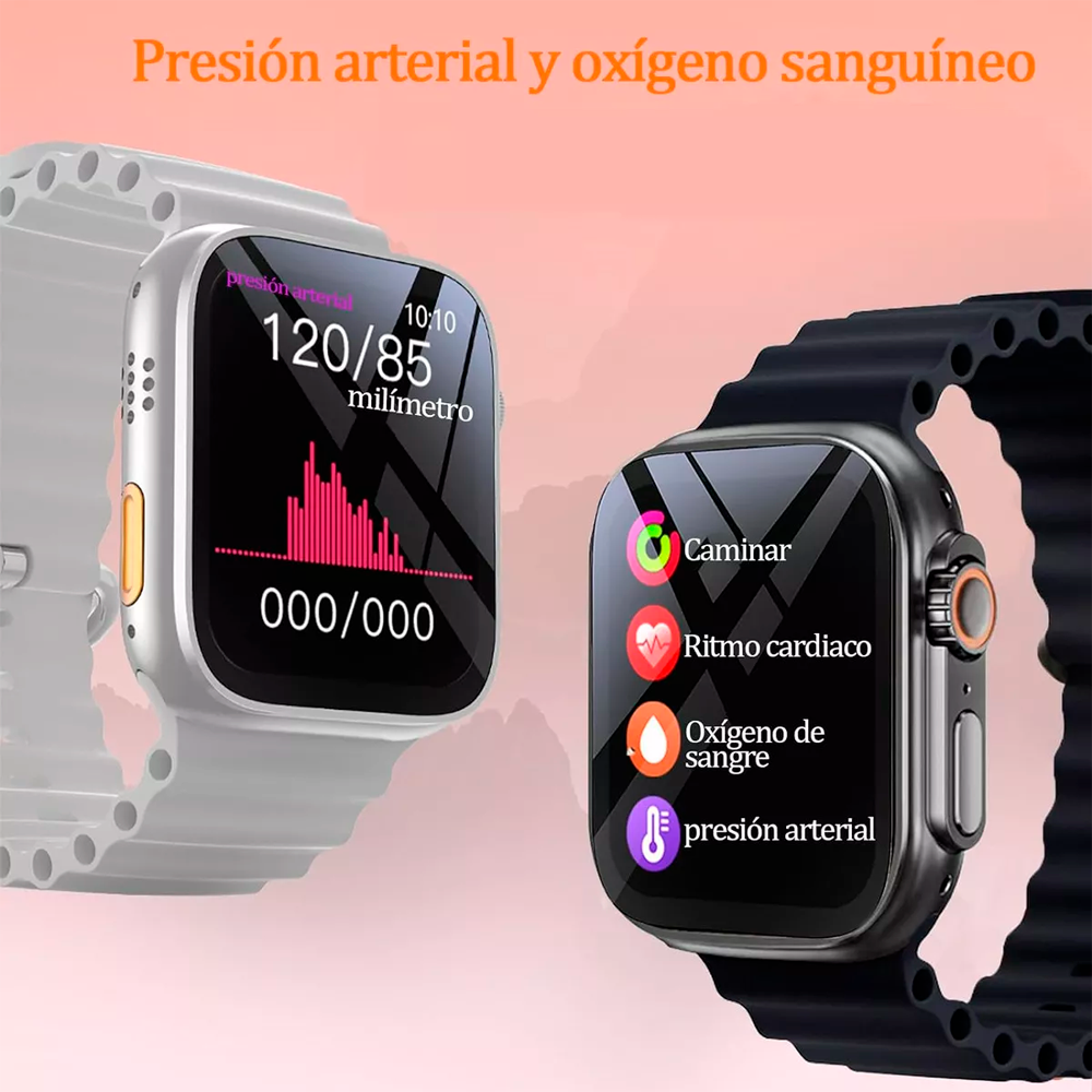 Audifonos Inalámbricos Ultra Controles Tactiles Bluetooth Mas Reloj inteligente Smartwatch Ultra