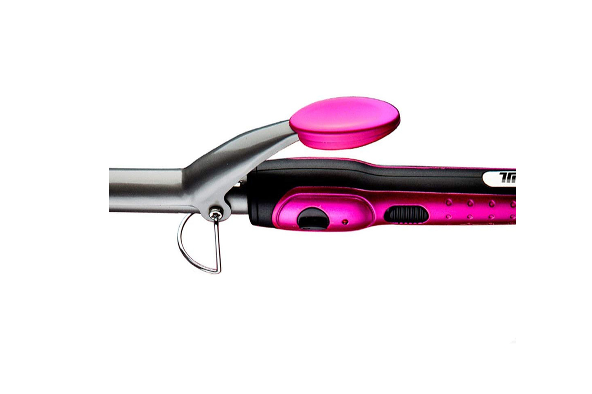 TENAZA RIZADORA 19MM TITANIUM NEGRO ROSA TIMCO.