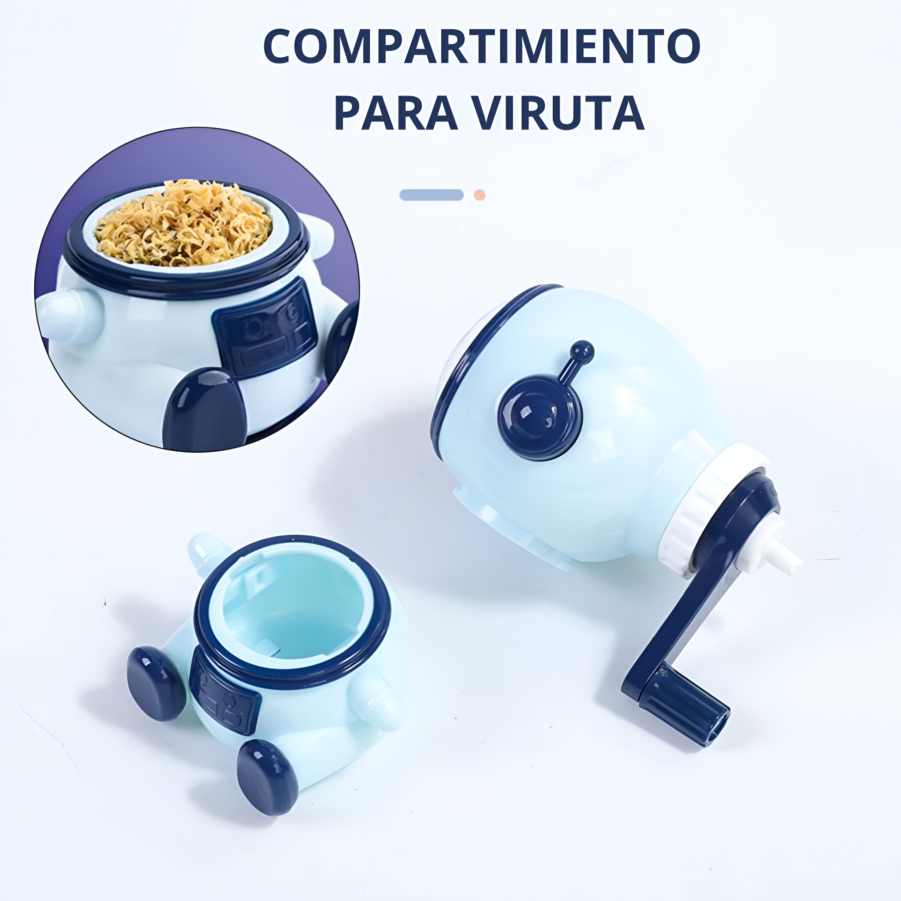 Sacapuntas Manual en Forma de Astronauta