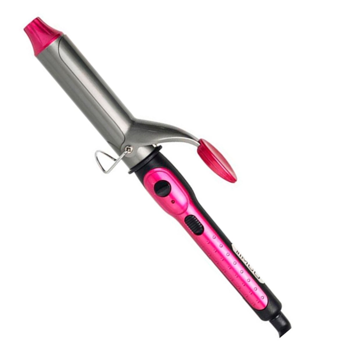 RIZADORA CERAMICA 33MM TITANIUM ROSA CON NEGRO TIMCO.