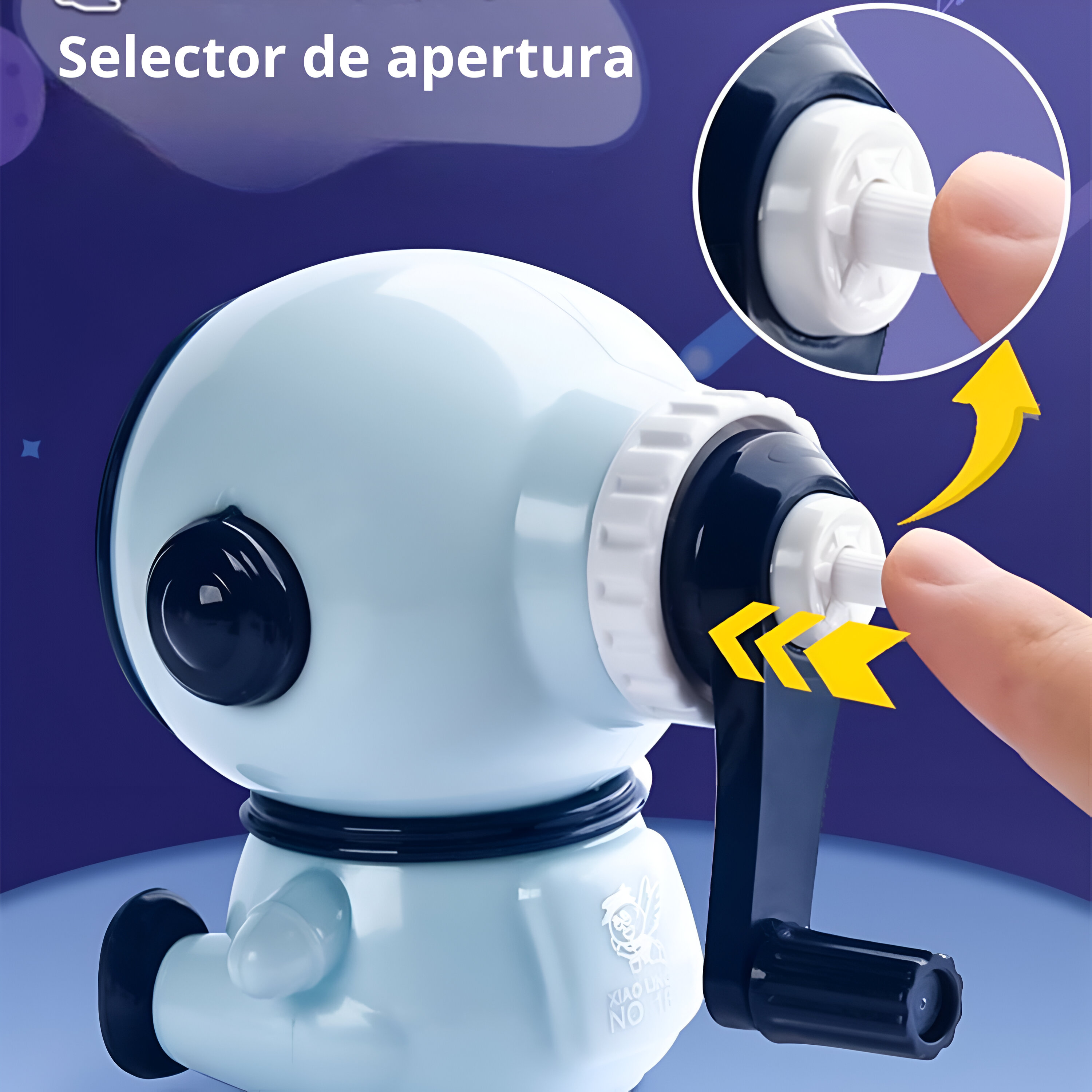 Sacapuntas Manual en Forma de Astronauta