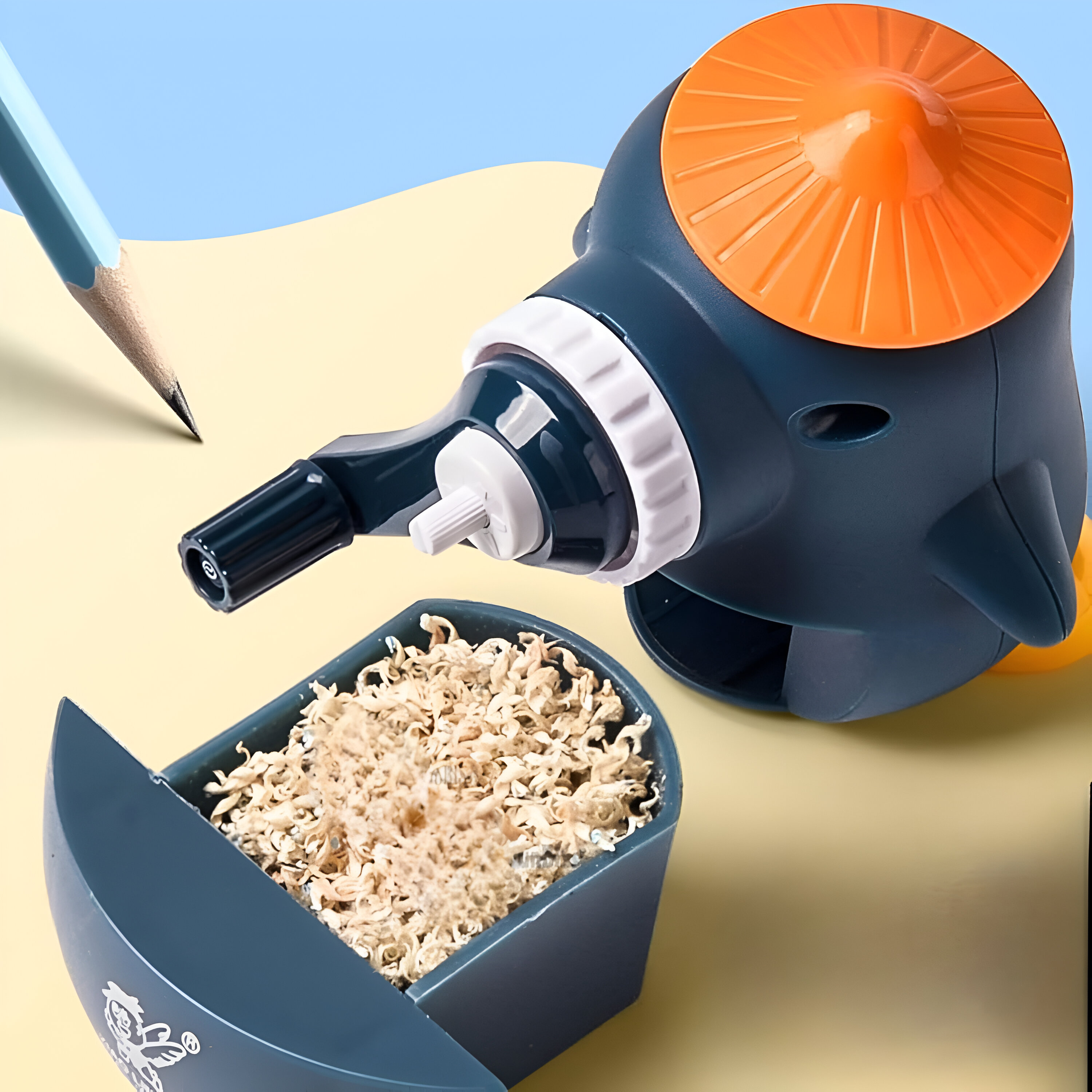 Sacapuntas Manual  en Forma de Pingüino