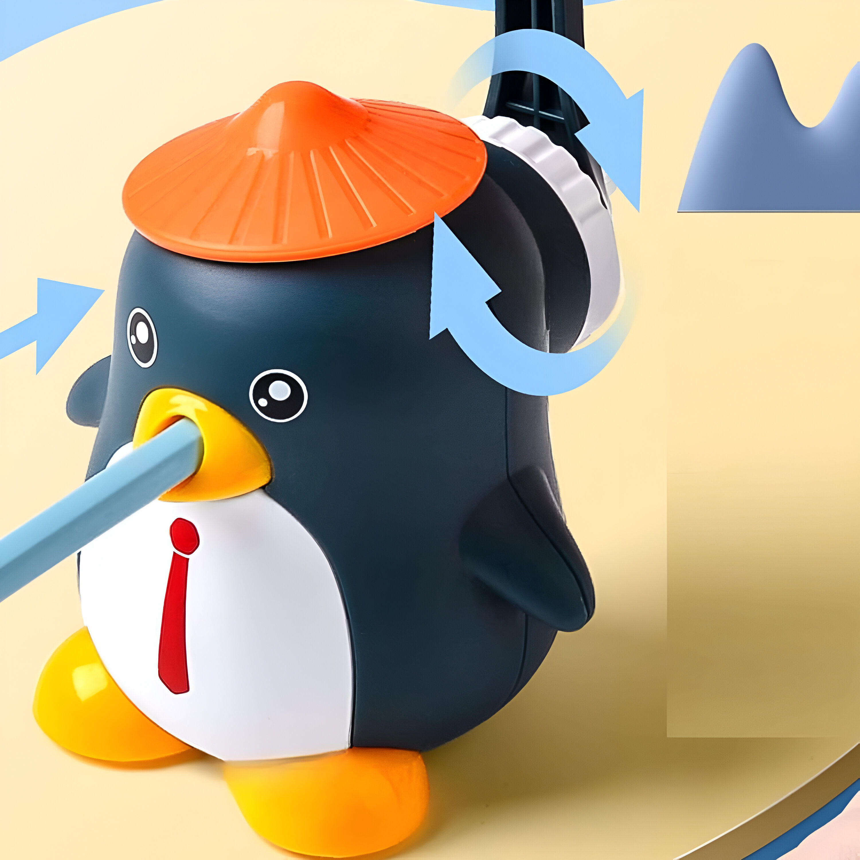 Sacapuntas Manual  en Forma de Pingüino