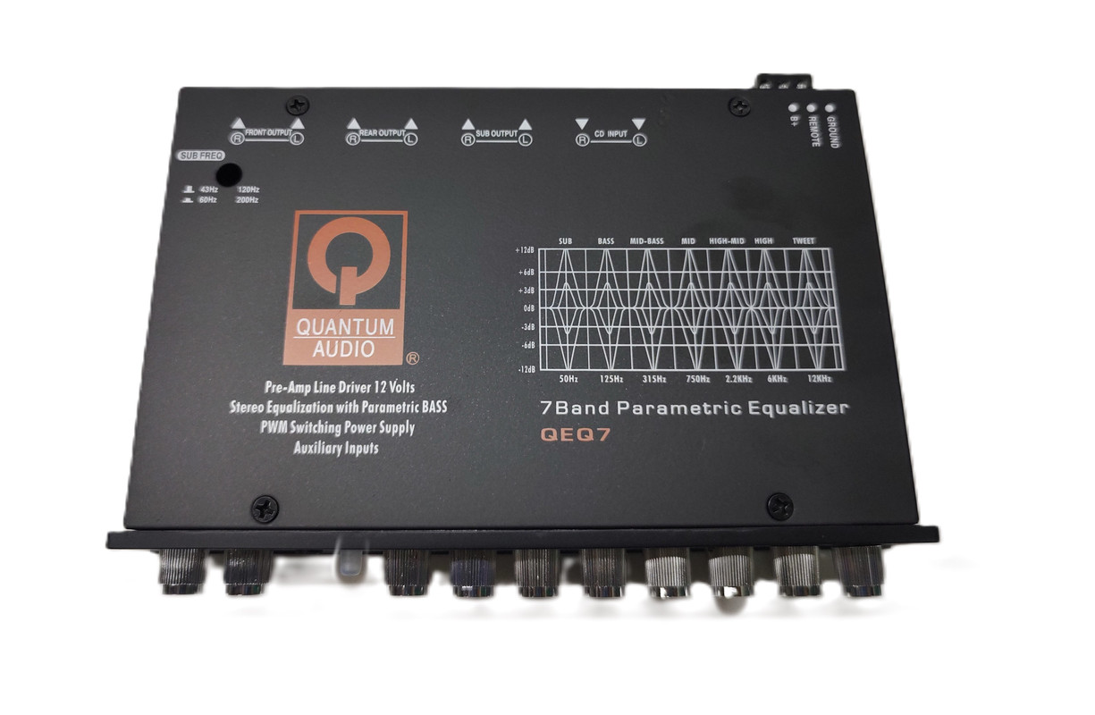 Ecualizador Paramétrico Quantum QEQ7 7 Bandas 7 Volts.