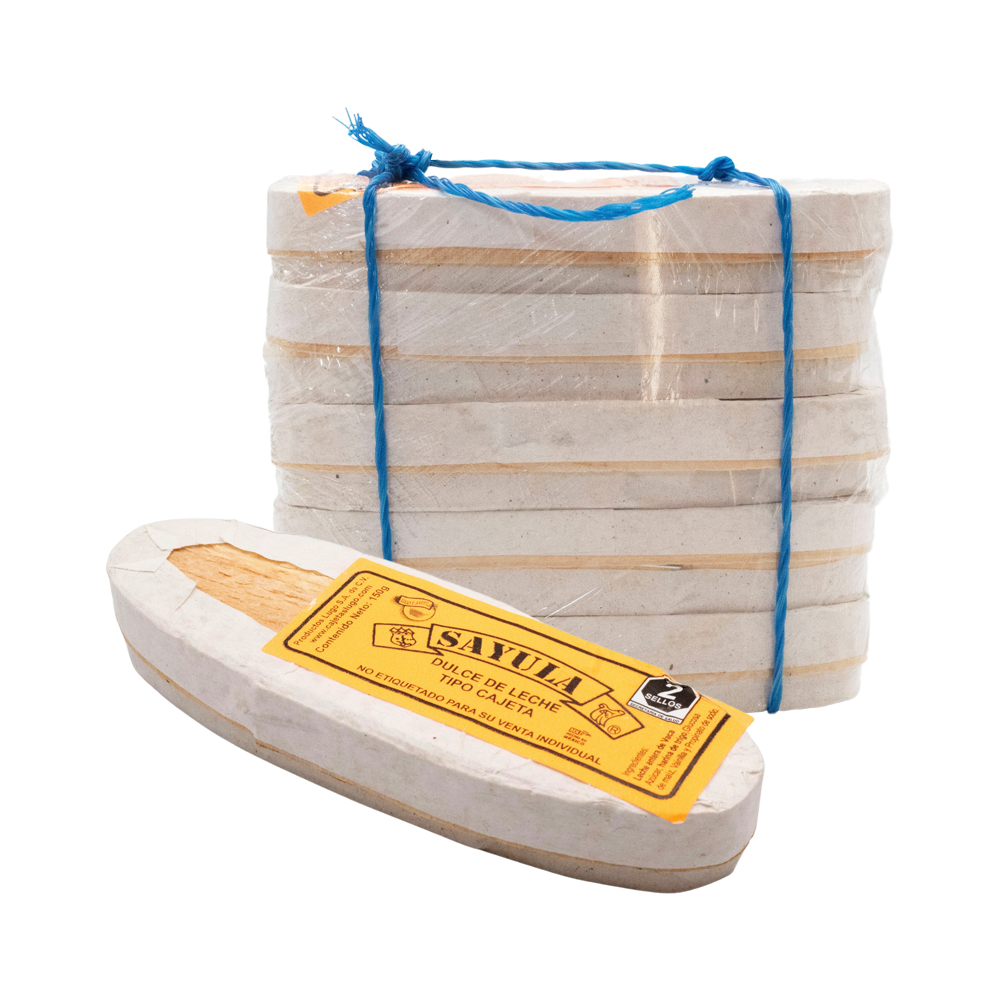 Cajeta Sayula Lugo Paquete De Madera Mini 200g Leche De Vaca