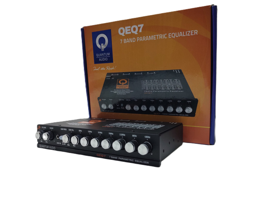 Ecualizador Paramétrico Quantum QEQ7 7 Bandas 7 Volts.