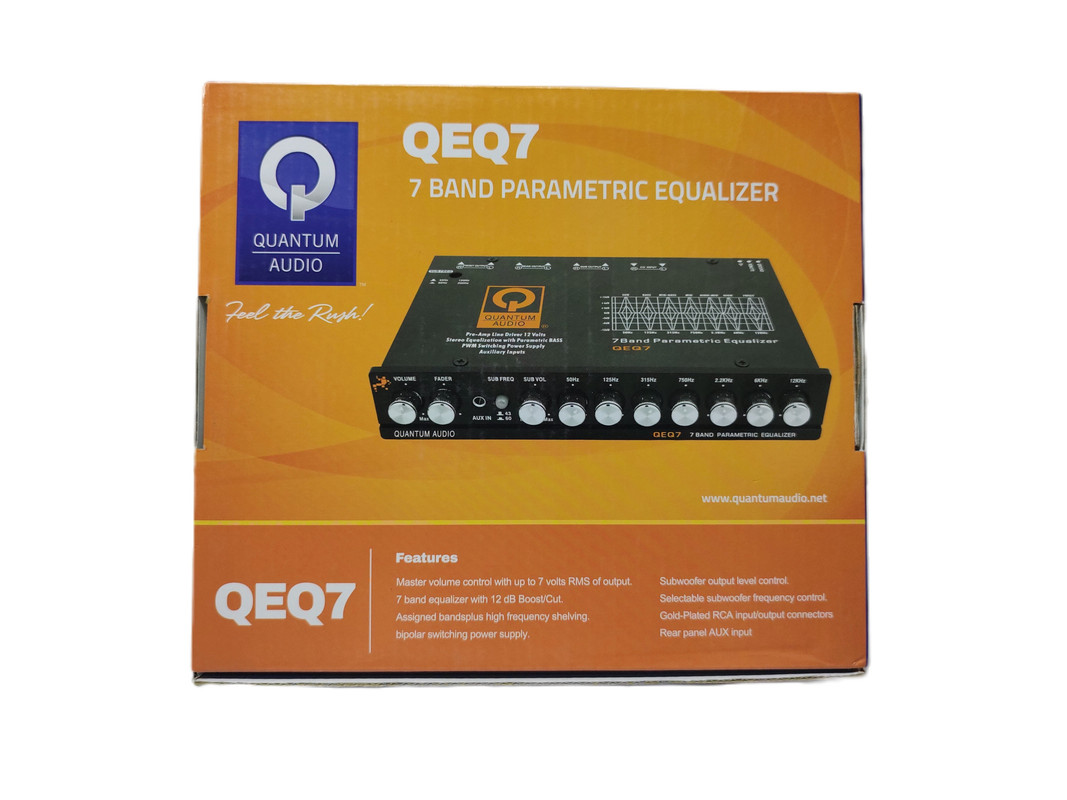 Ecualizador Paramétrico Quantum QEQ7 7 Bandas 7 Volts.