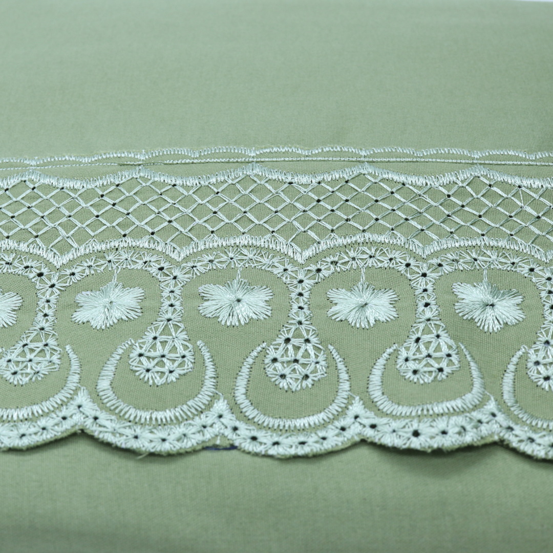 Juego de sábanas Matrimonial Tacto Algodón 1800 Hilos, 100% poliéster, Suave y Duradero, hipoalergenico y con Control Termico. Color Verde