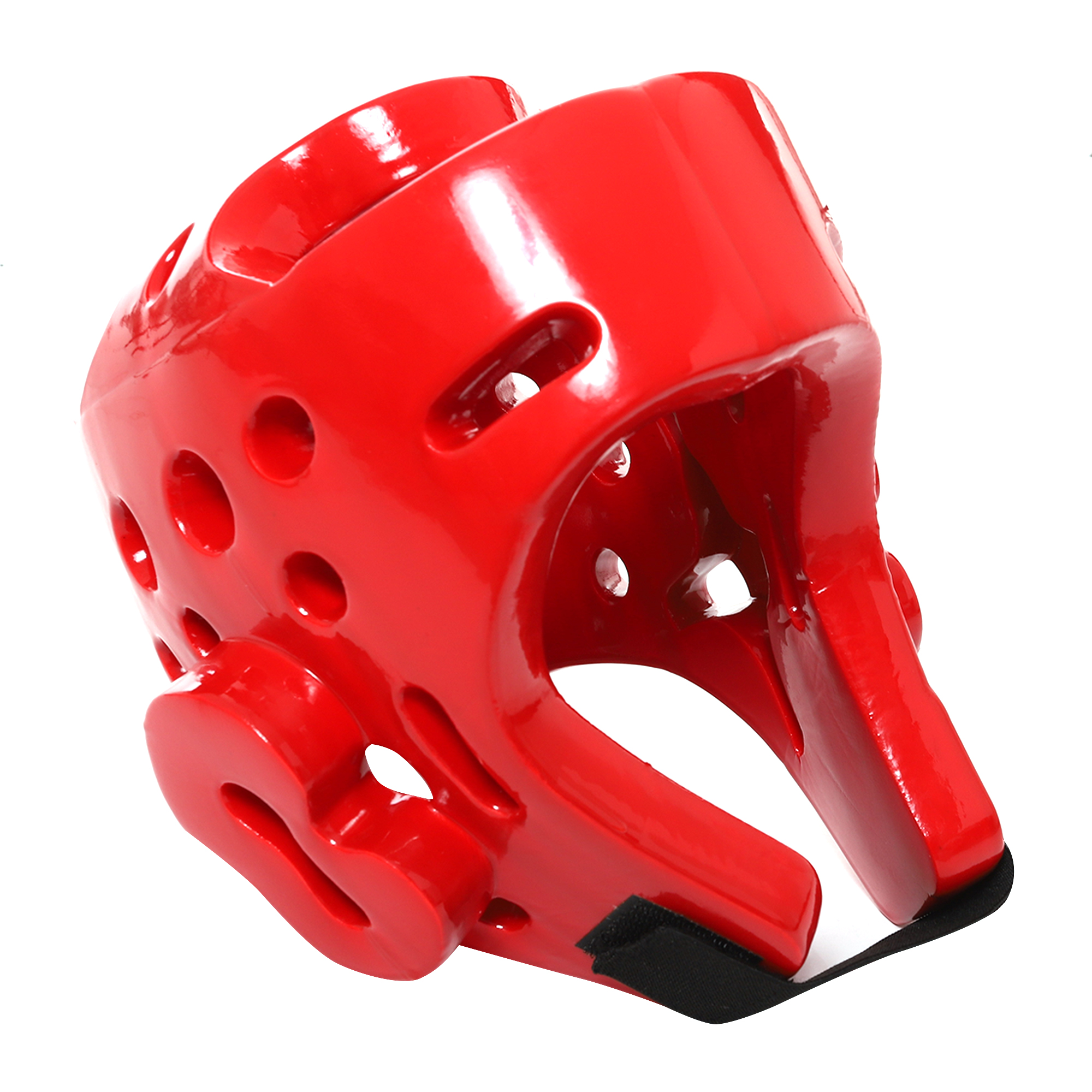 Casco Careta Abierto Taekwondo Box Ajustable Pomulo Protector Rojo Mediana Medium.