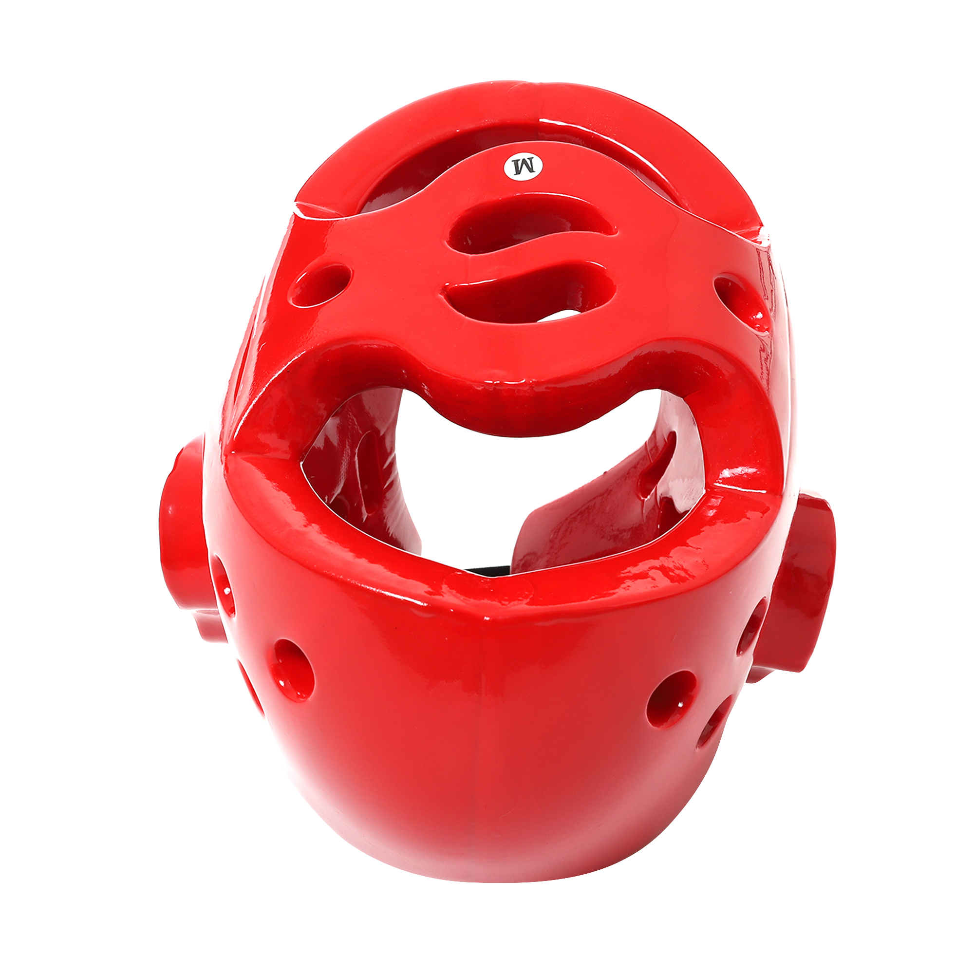 Casco Careta Abierto Taekwondo Box Ajustable Pomulo Protector Rojo Mediana Medium.