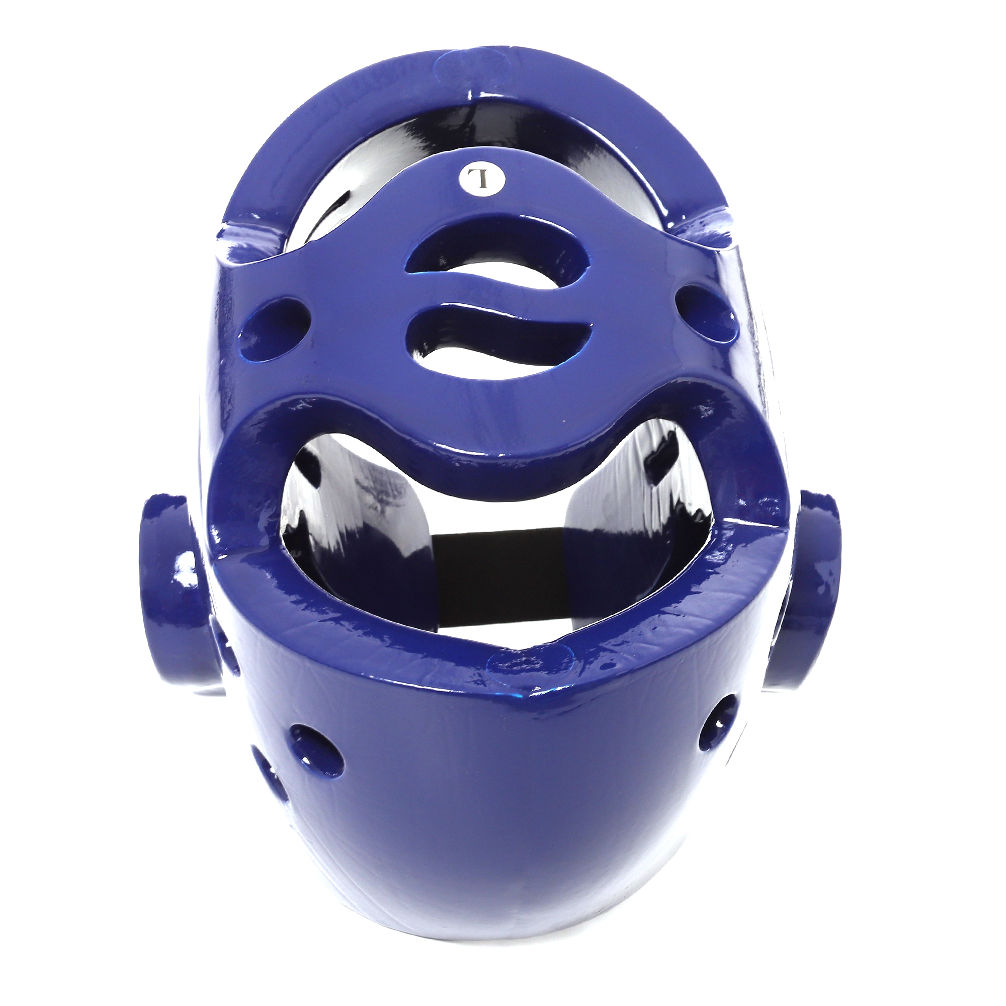 Casco Careta Abierto Taekwondo Box Ajustable Pomulo Protector Azul Chica Small.