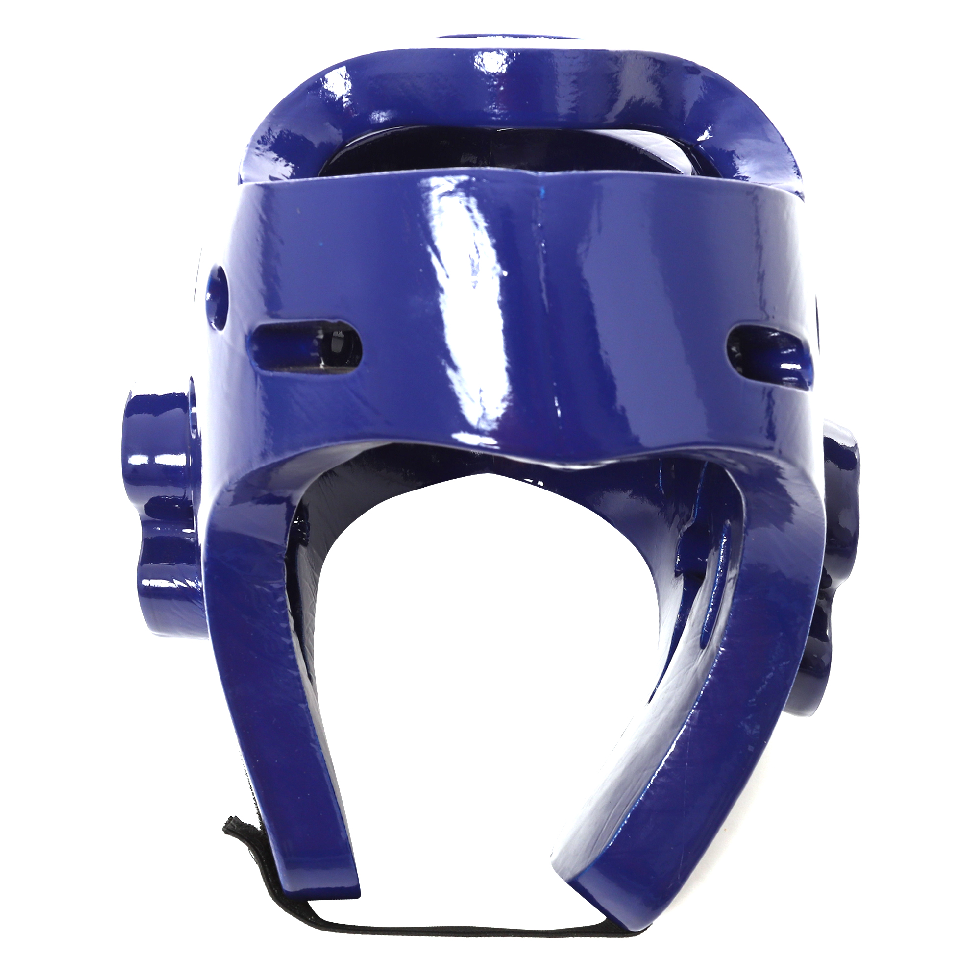 Casco Careta Abierto Taekwondo Box Ajustable Pomulo Protector Azul Grande Large.