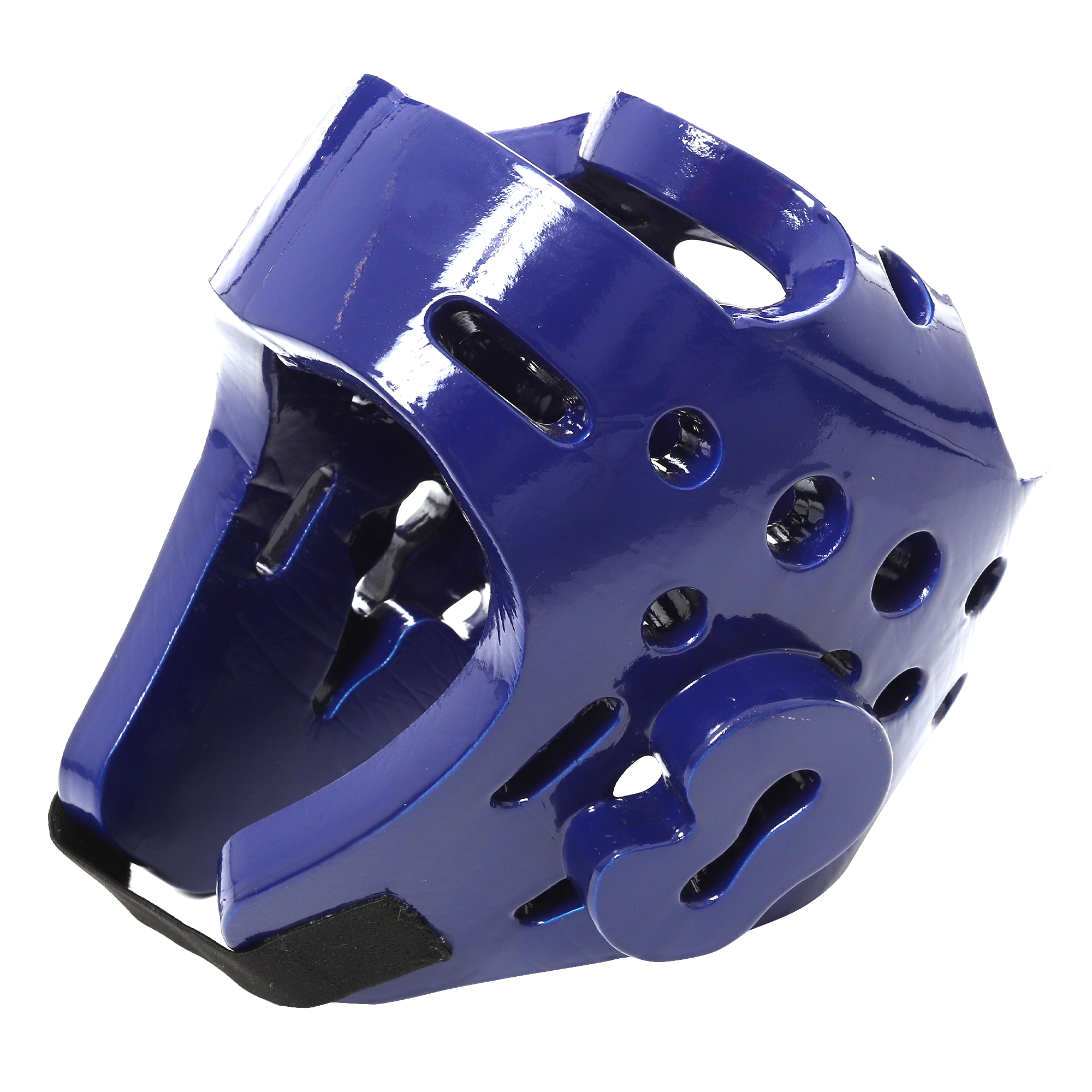Casco Careta Abierto Taekwondo Box Ajustable Pomulo Protector Azul Chica Small.