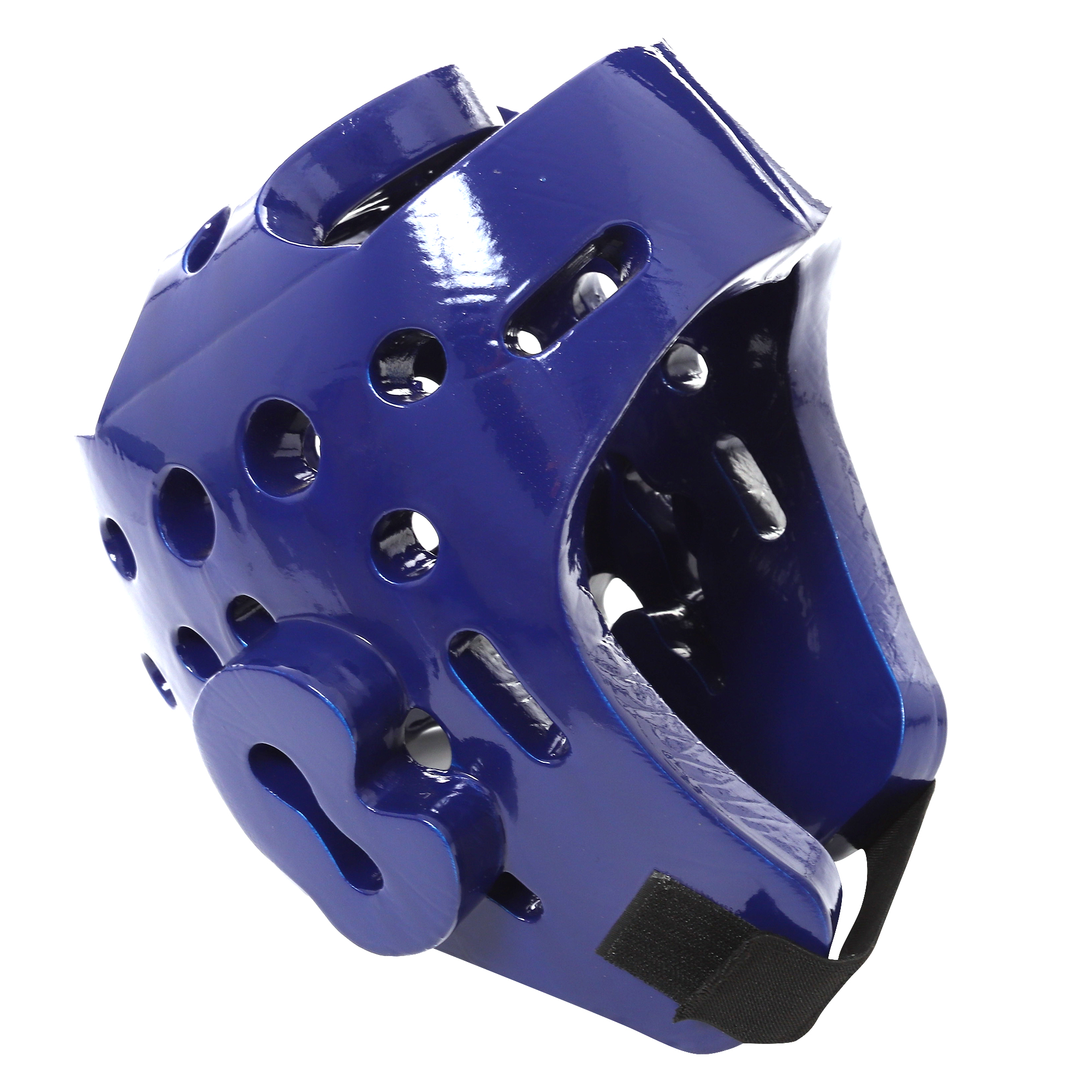 Casco Careta Abierto Taekwondo Box Ajustable Pomulo Protector Azul Chica Small.