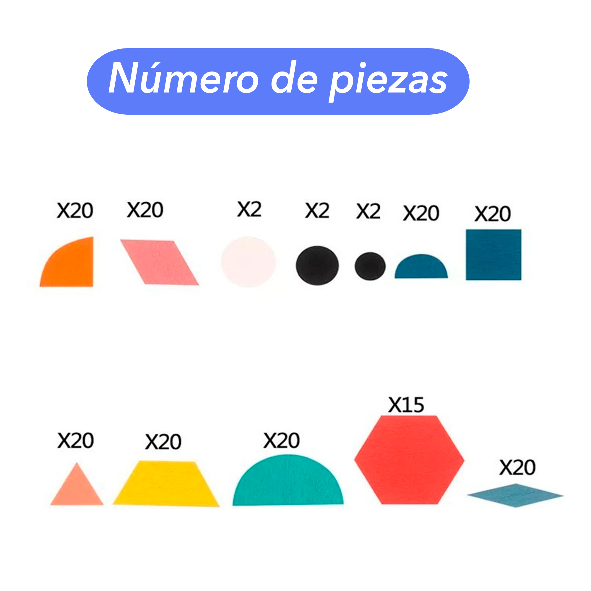 Rompecabezas Tangram Juguete Niño Niña Creatividad Geométrica.