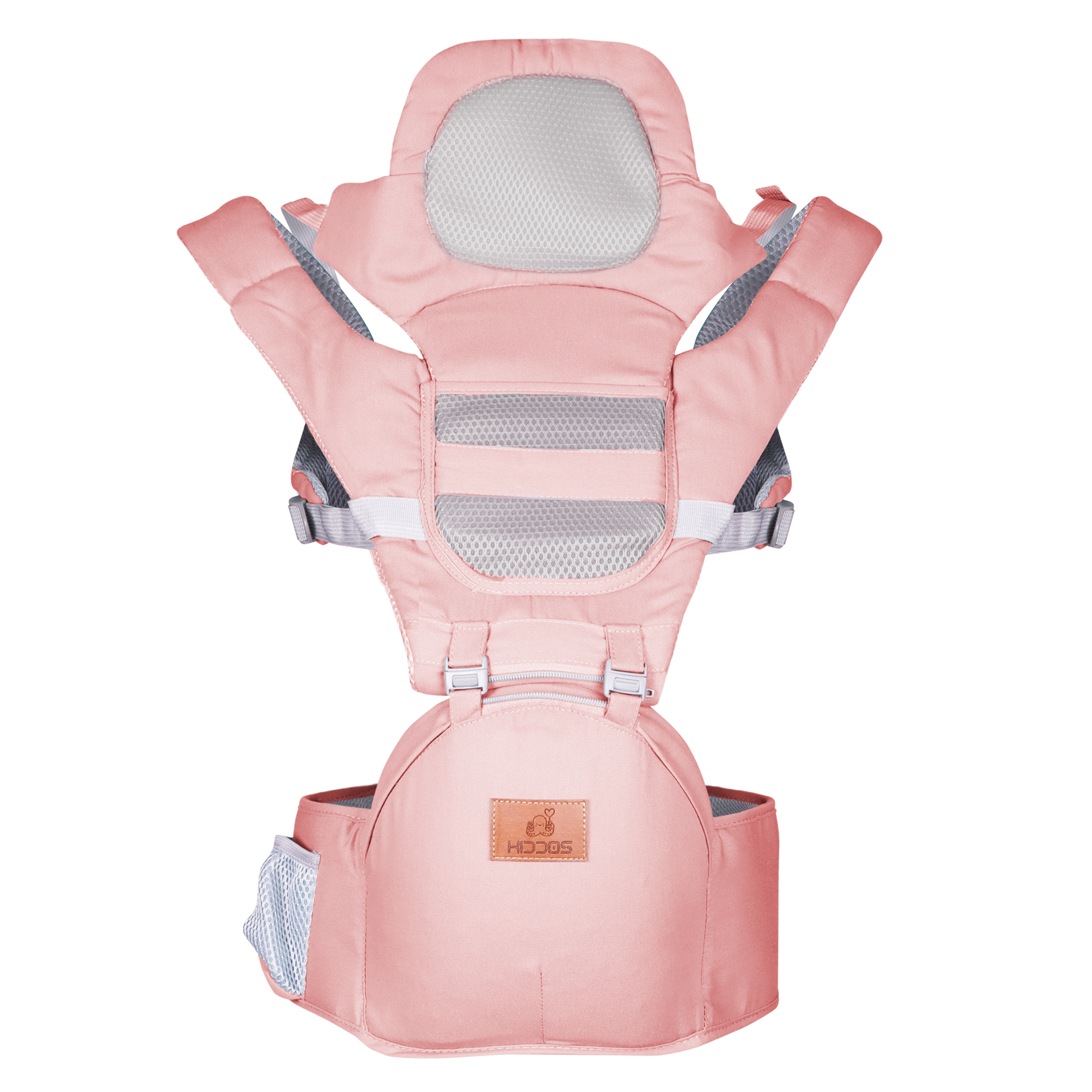 Mochila Cangurera Bebe Porta Bebes Ergonomica Multifuncional Color Rosa.