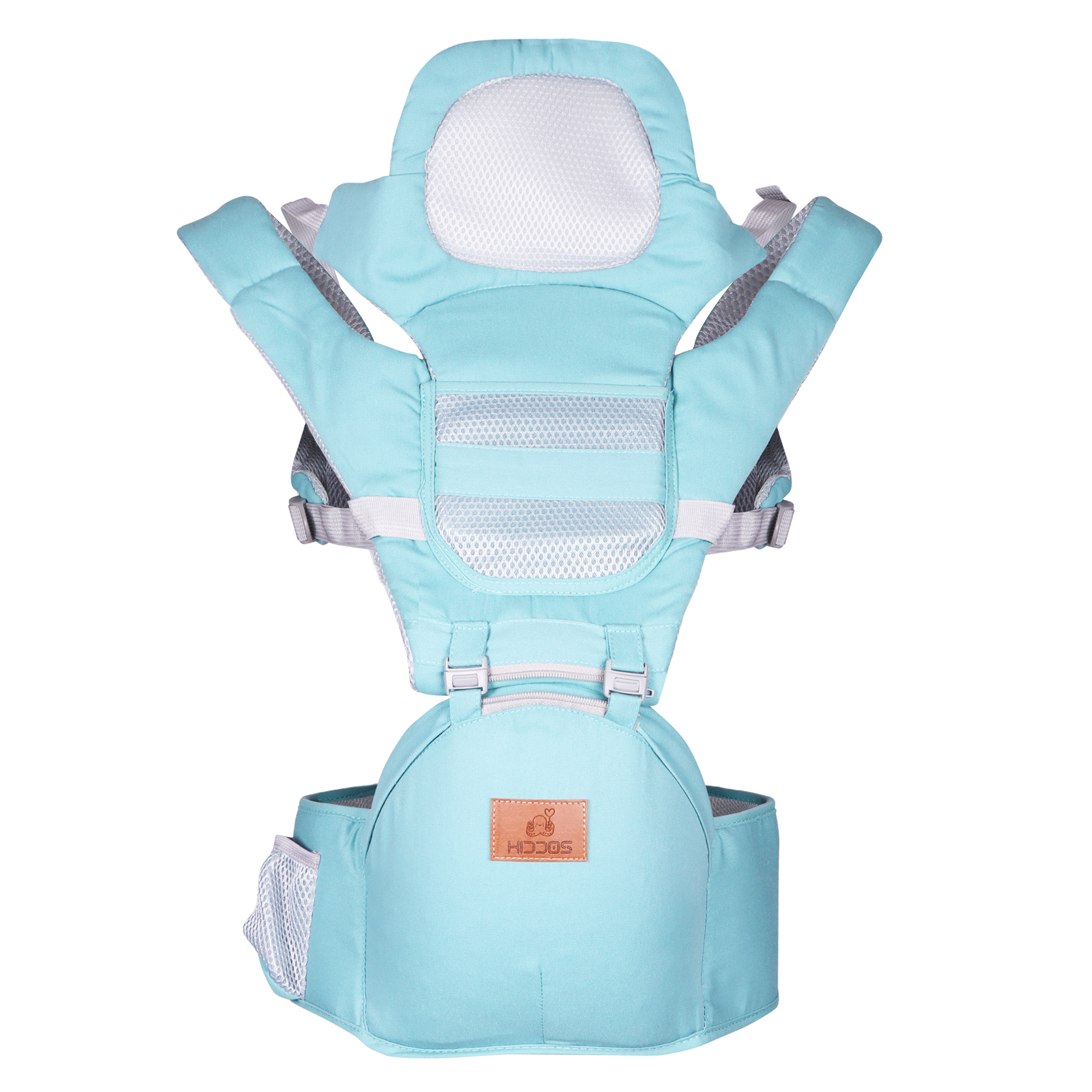 Mochila Cangurera Bebe Porta Bebes Ergonomica Multifuncional Color Azul cielo.