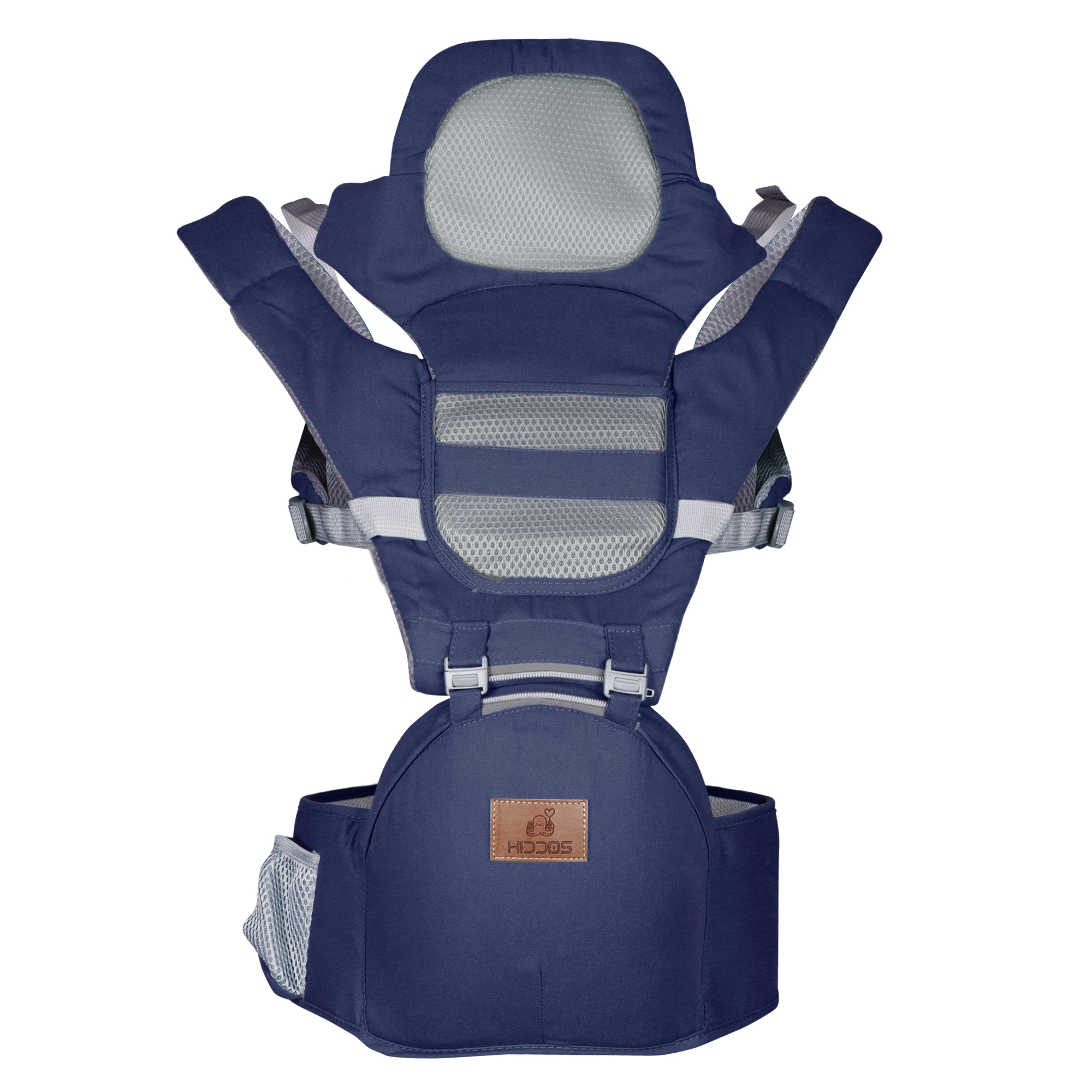 Mochila Cangurera Bebe Porta Bebes Ergonomica Multifuncional Color Azul marino.