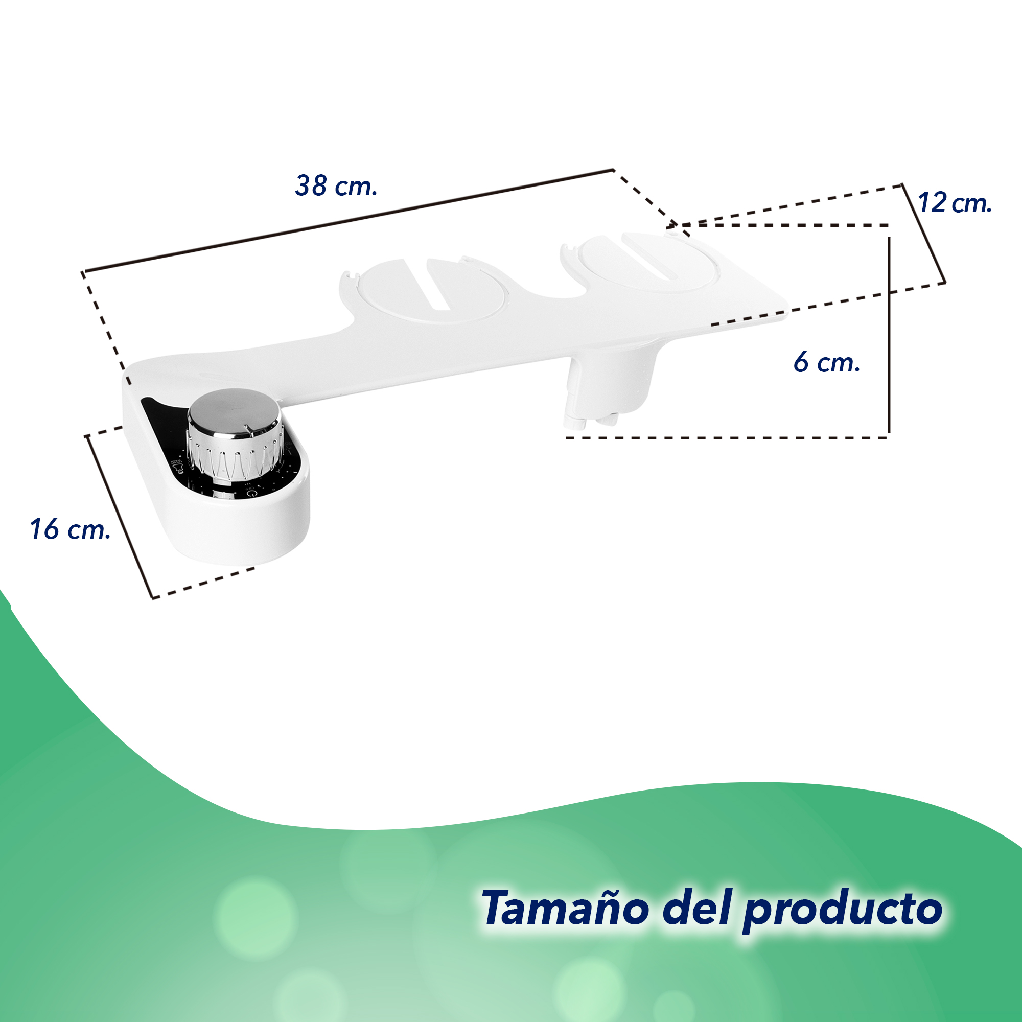 Bidet Baño Accesorio Para Inodoro Fácil Instalación Rociador Autolimpieza .