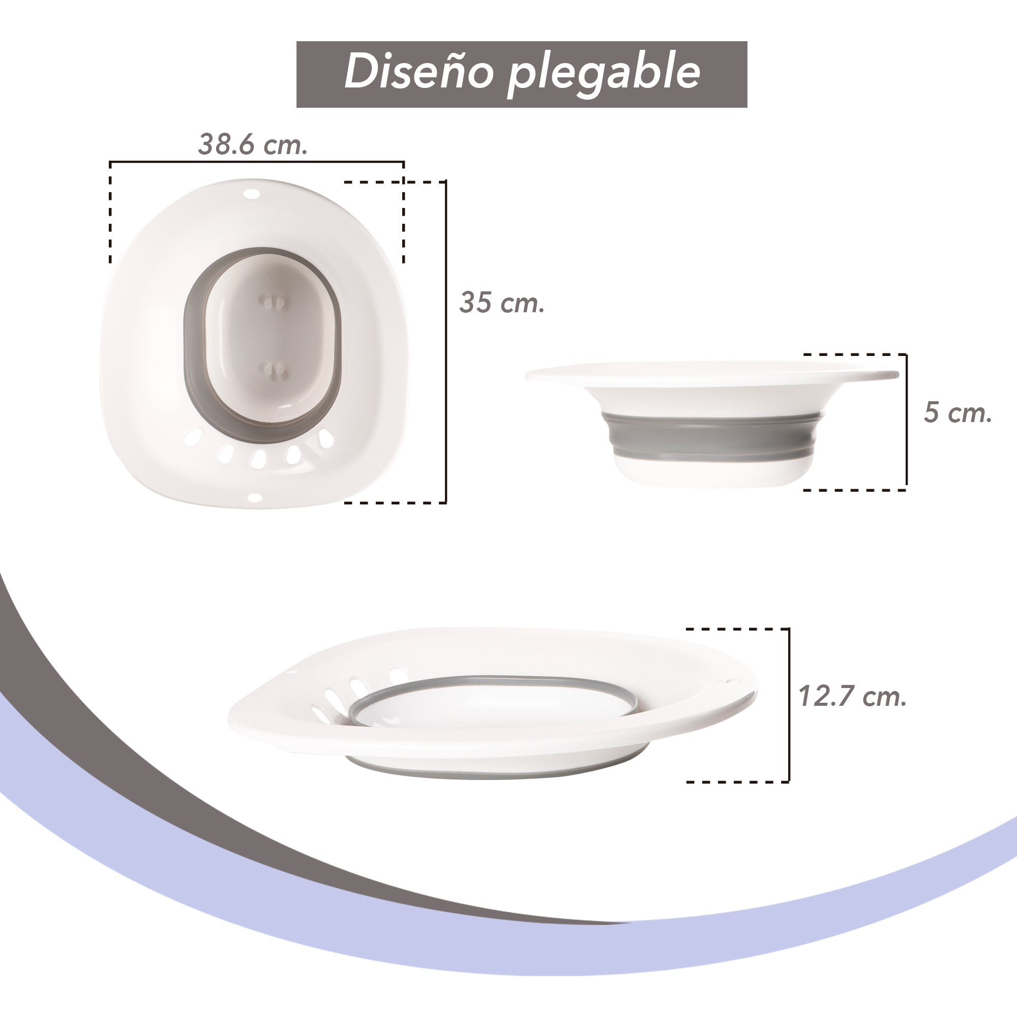 Kit De Baño Para Hemorroides Asiento De Inodoro Bidet Masaje GRIS.