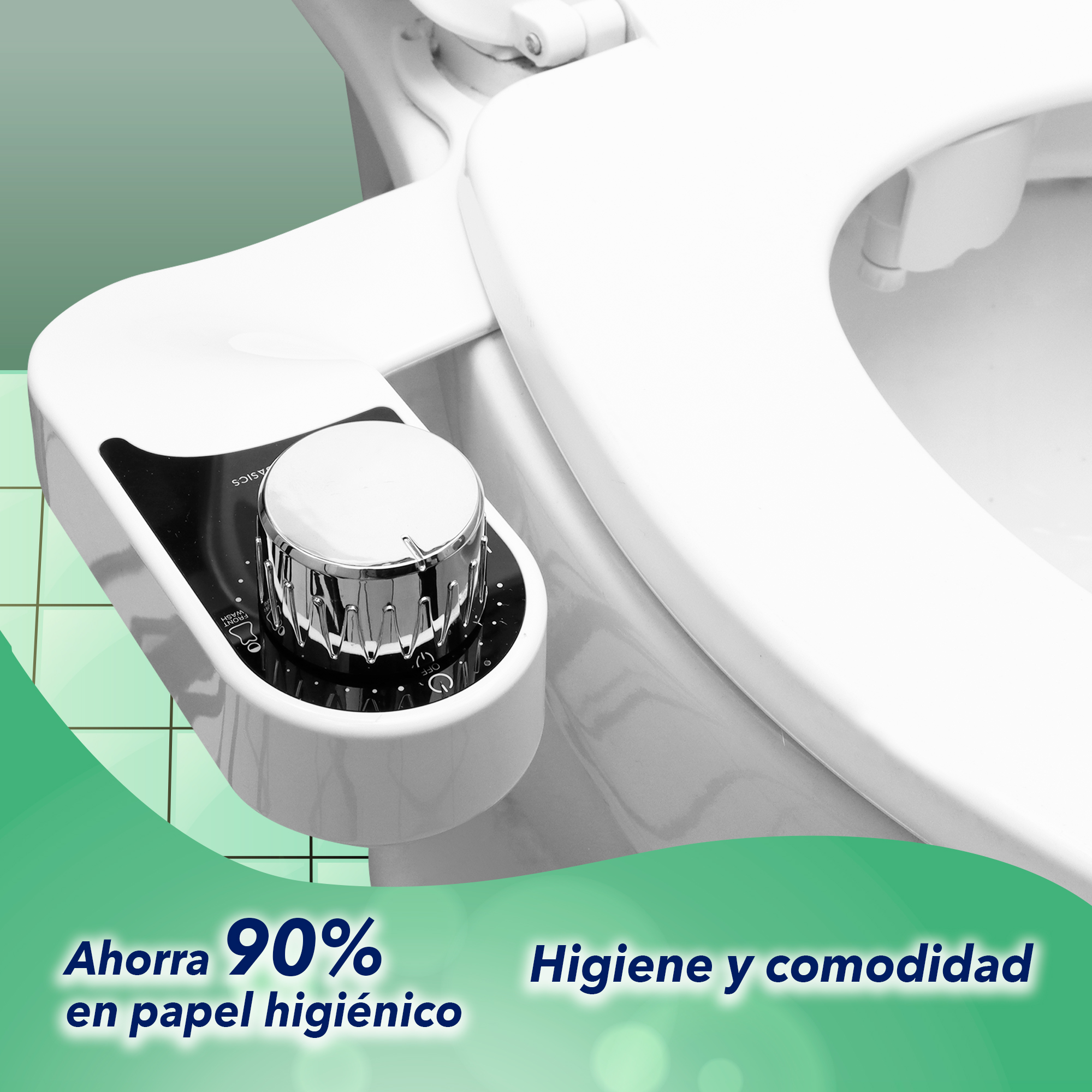Bidet Baño Accesorio Para Inodoro Fácil Instalación Rociador Autolimpieza .