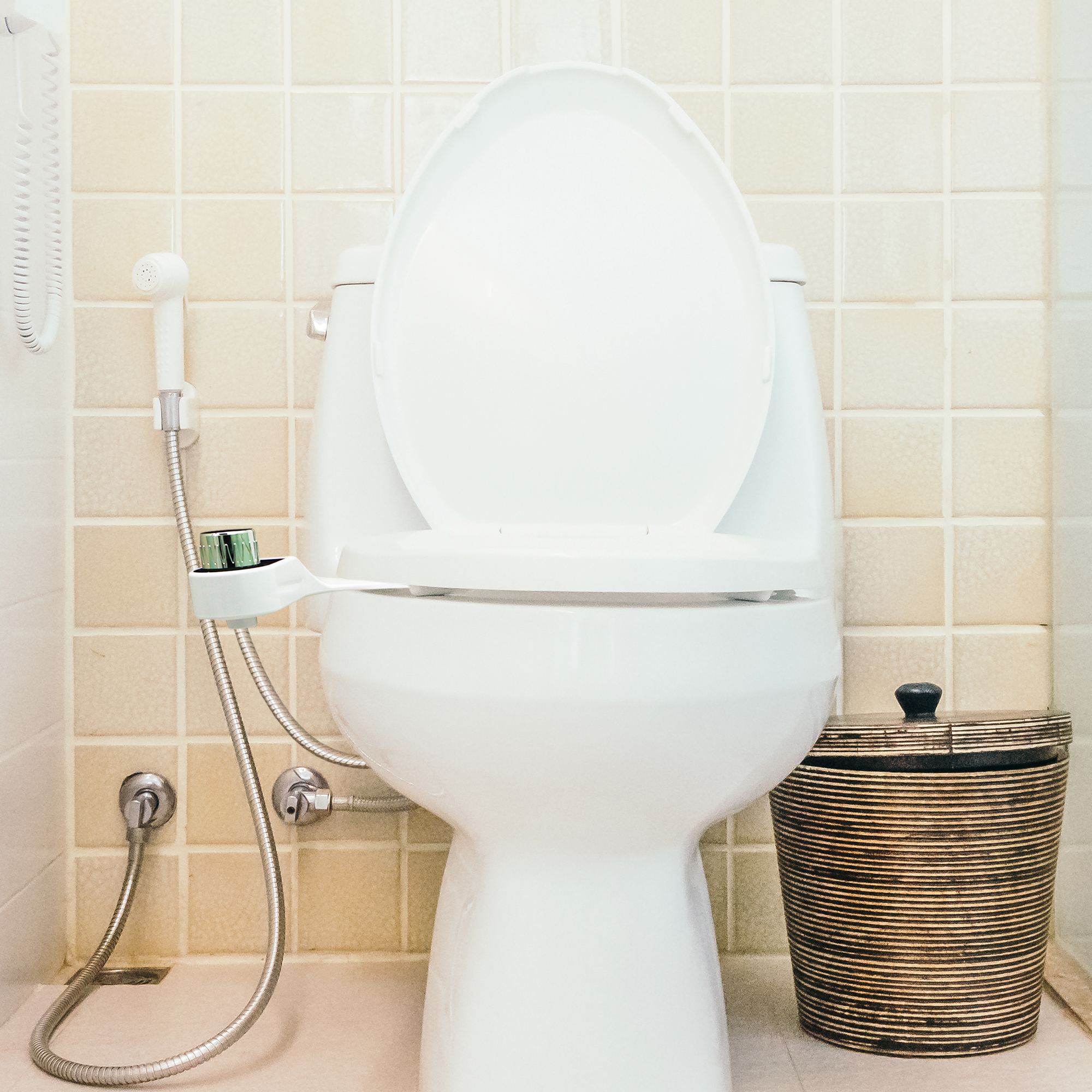 Bidet Baño Accesorio Para Inodoro Fácil Instalación Rociador Autolimpieza .