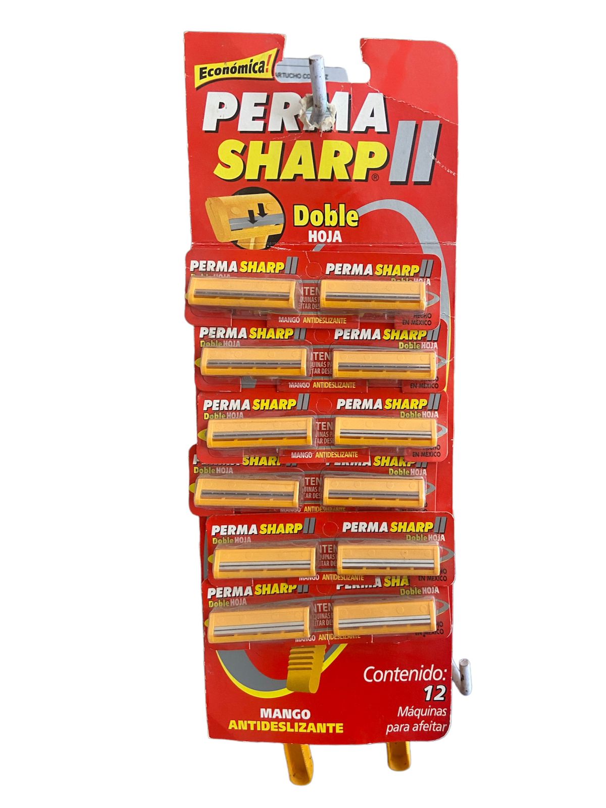 Rastrillo Doble Hoja  Perma Sharp Paquete 12pz