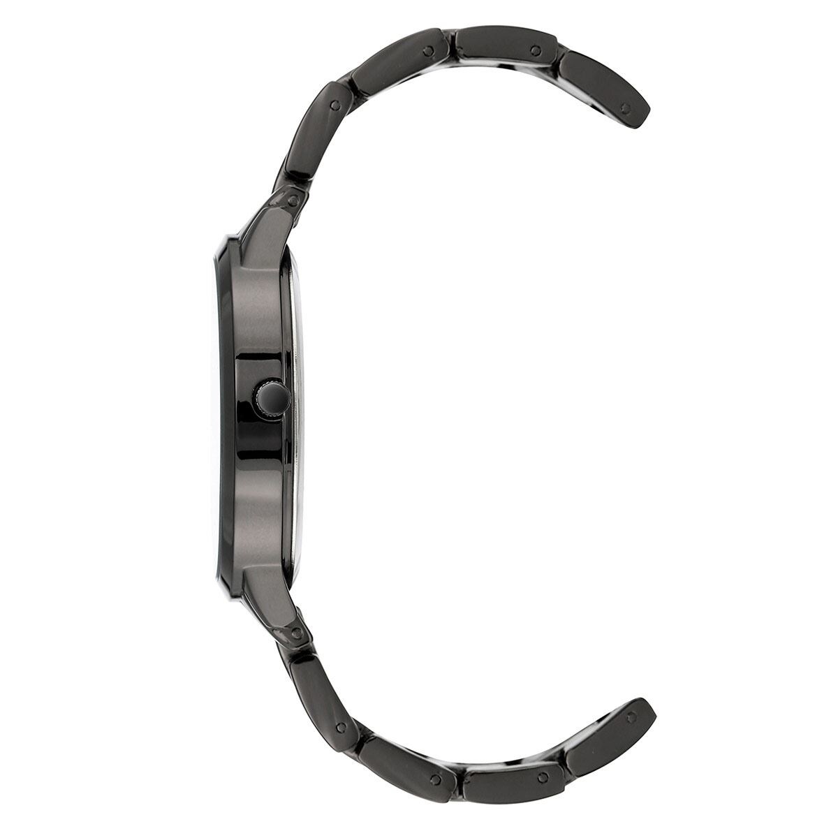  Reloj de mujer Nine West de diseñador 36mm NW/2435PRGY Negro Mate