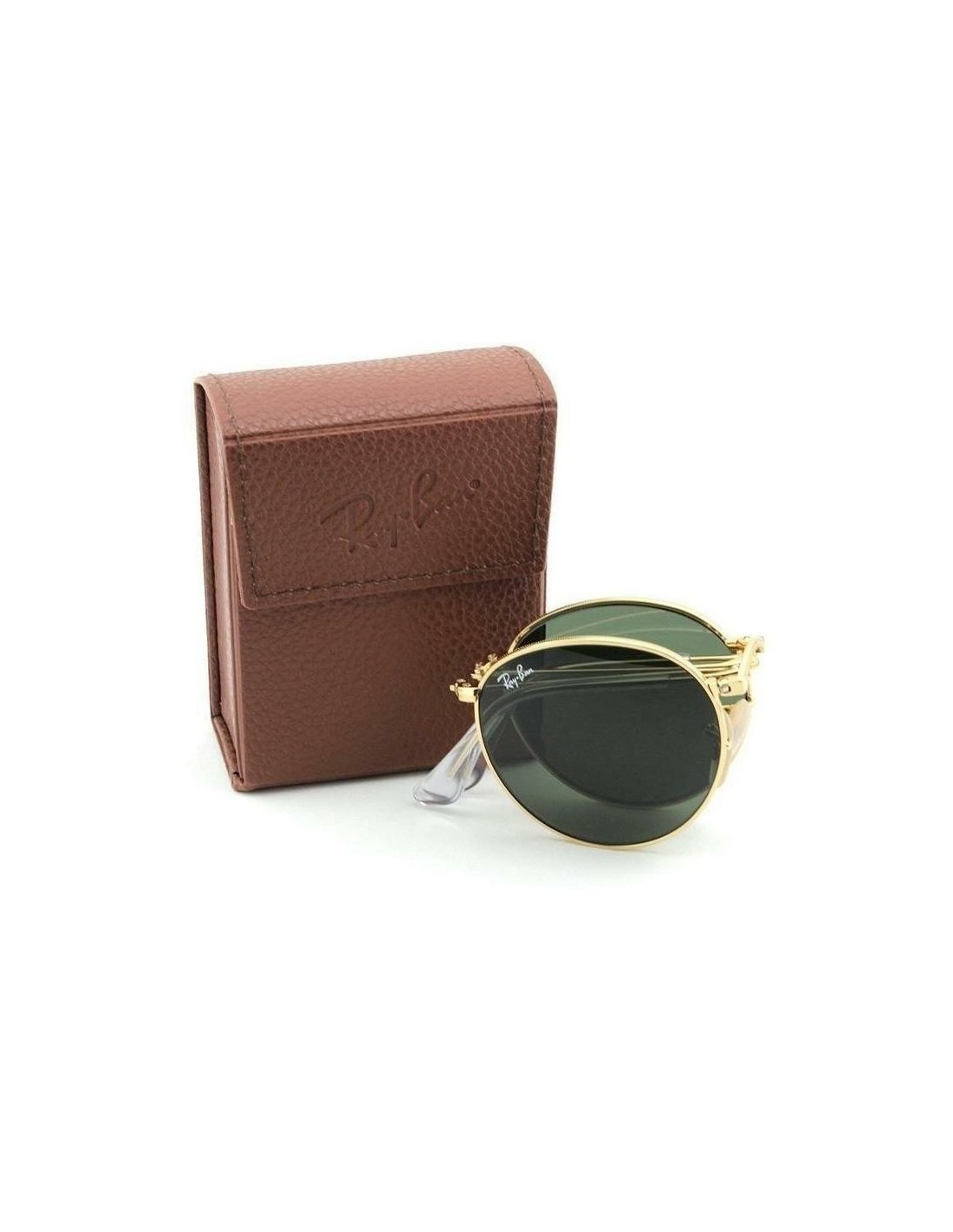 Lentes de sol Ray Ban Rb3532 001 Round Metal Folding Clasico G-15 Dorado