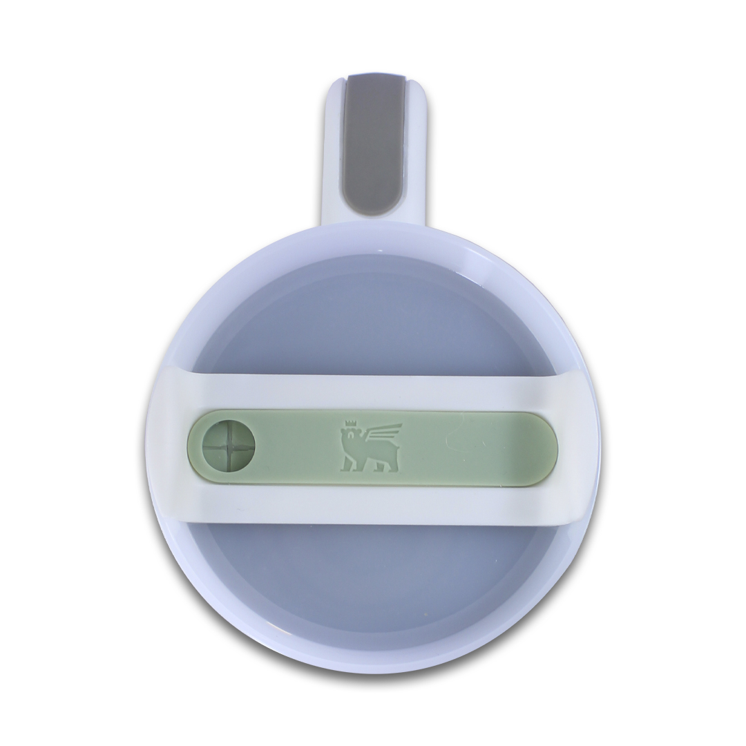 Vaso Termico Blanco Tipo Stanley De Acero Inoxidable 40oz Con Popote.