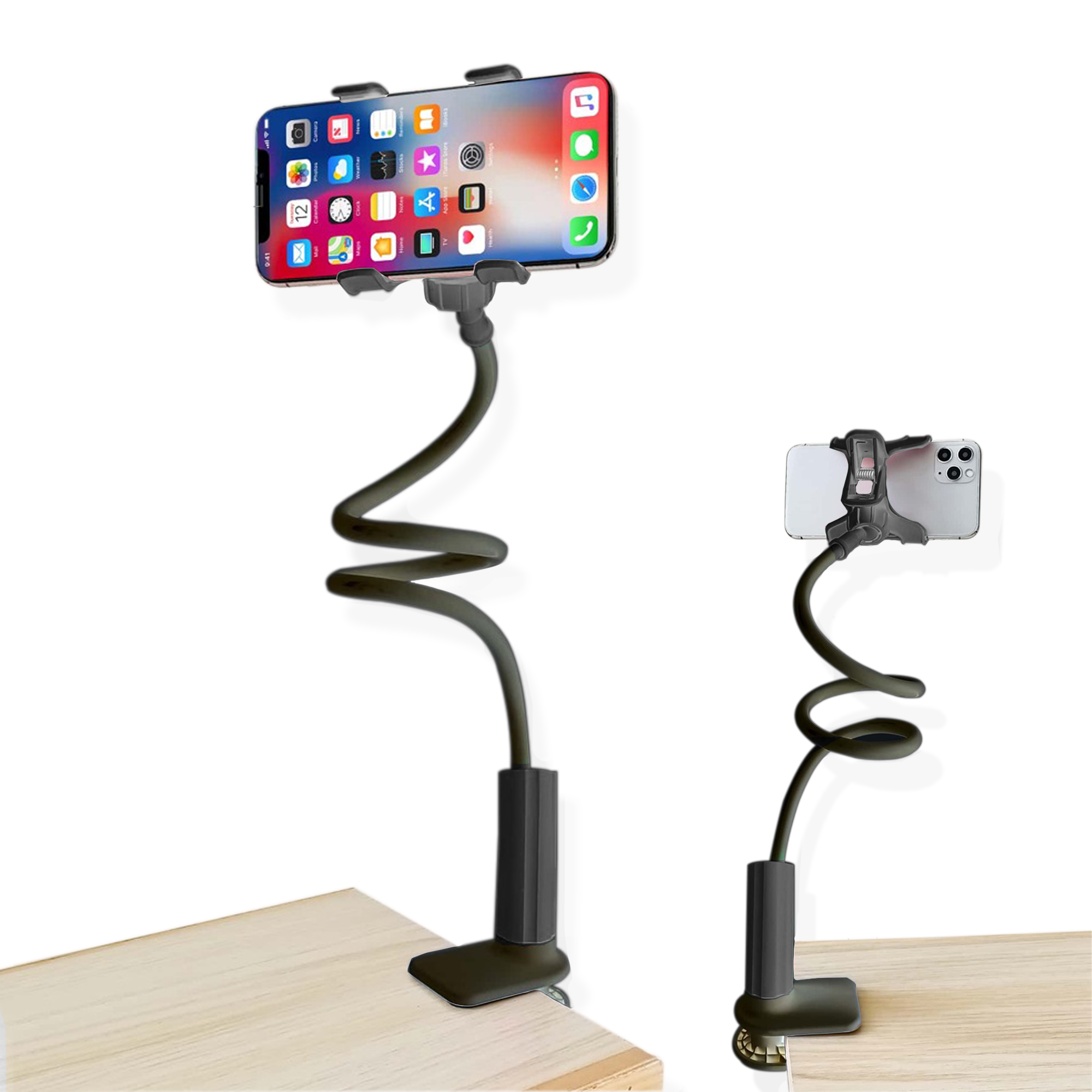 Soporte para Celular Archy Brazo Flexible Universal Multiangulo Rotación 360 Mesa Escritorio Hogar Oficina con Brazo De Ajuste Clip Pinza Porta Celular.