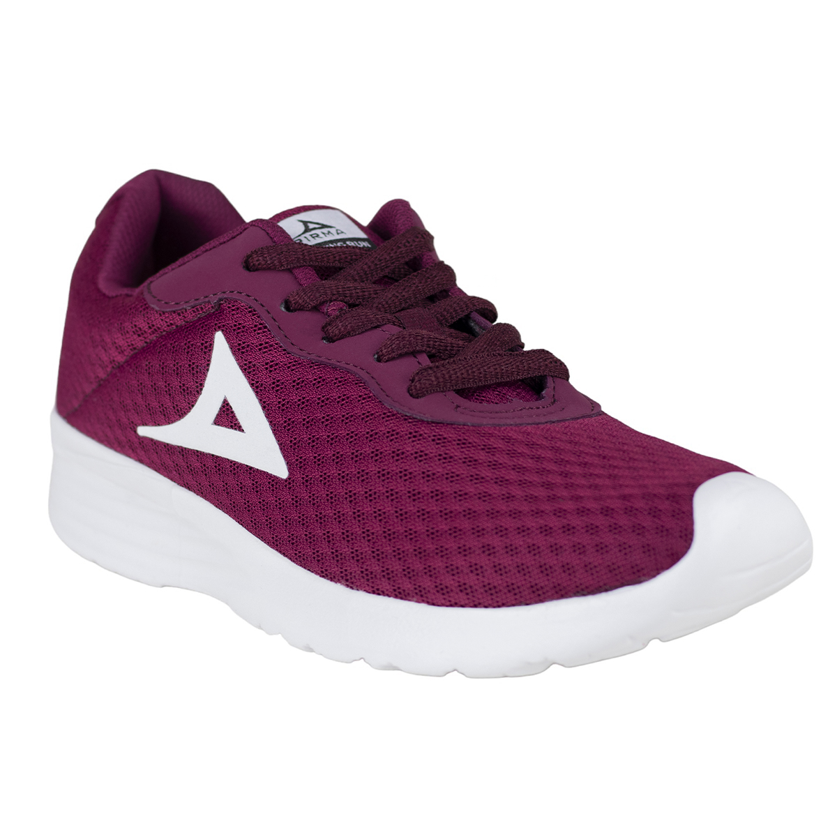 Tenis Running Mujer Pirma Fit Step 8500 Guinda Para Trotar.