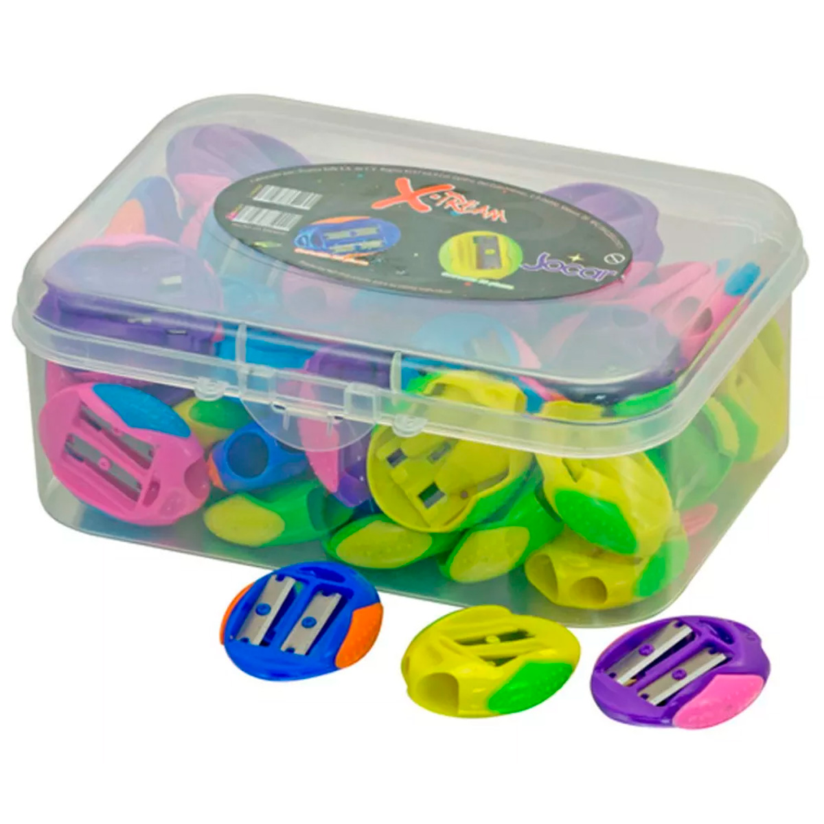 Sacapuntas Doble Colores Surtidos Utiles Escolares Mayoreo