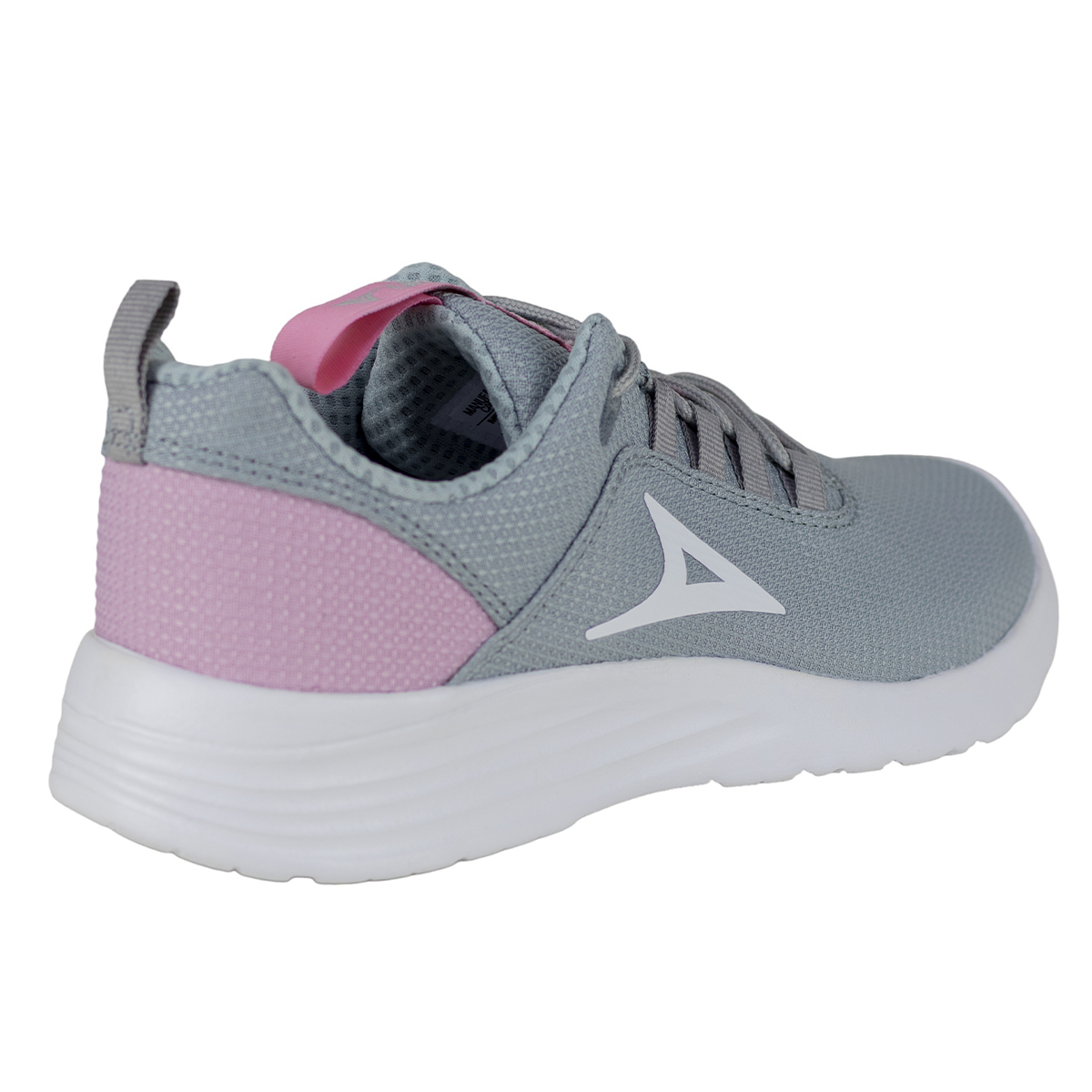 Tenis Running Para Correr Pirma Mujer 0248 Gris Rosa Deporte.